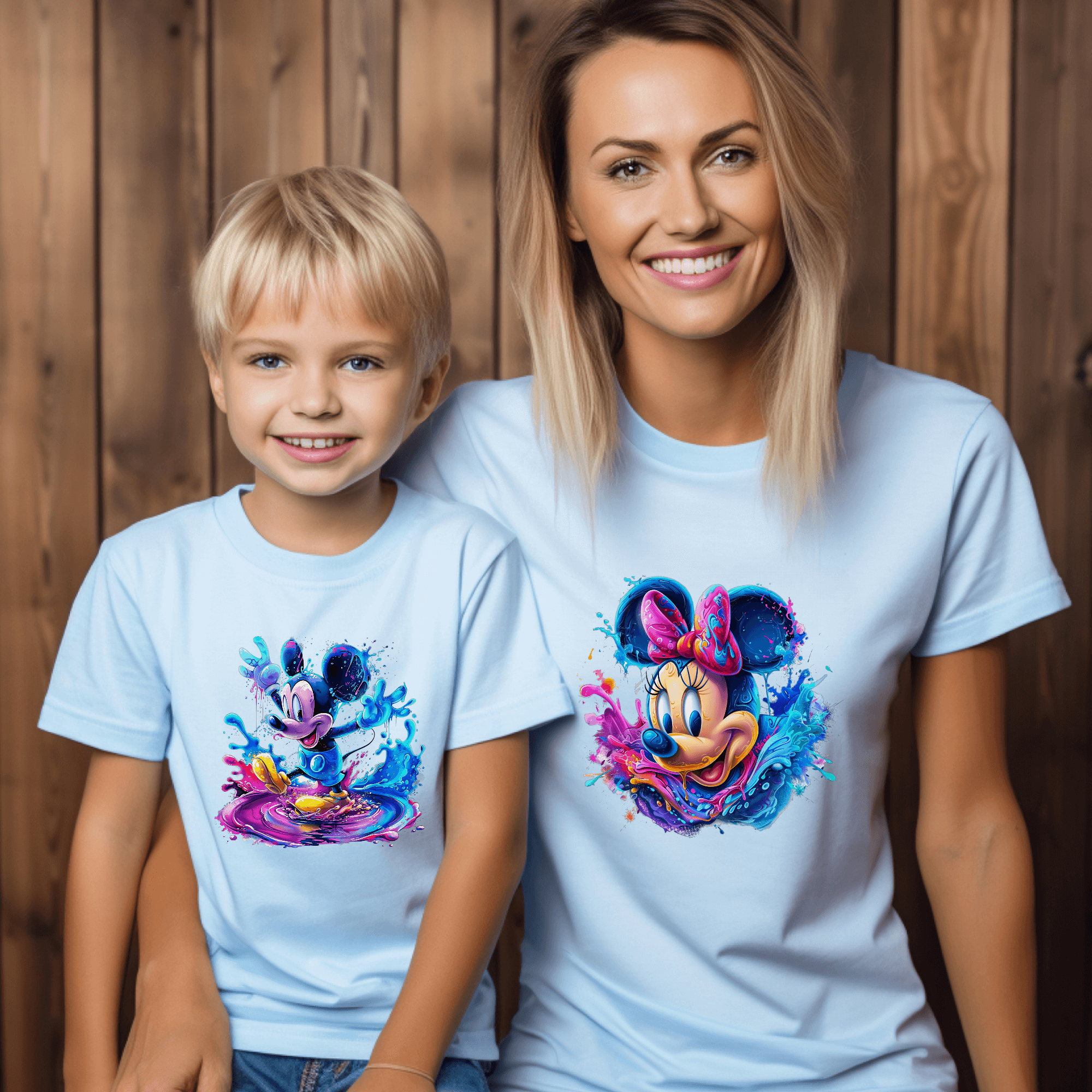 Camiseta Mickey-Minnie Charco