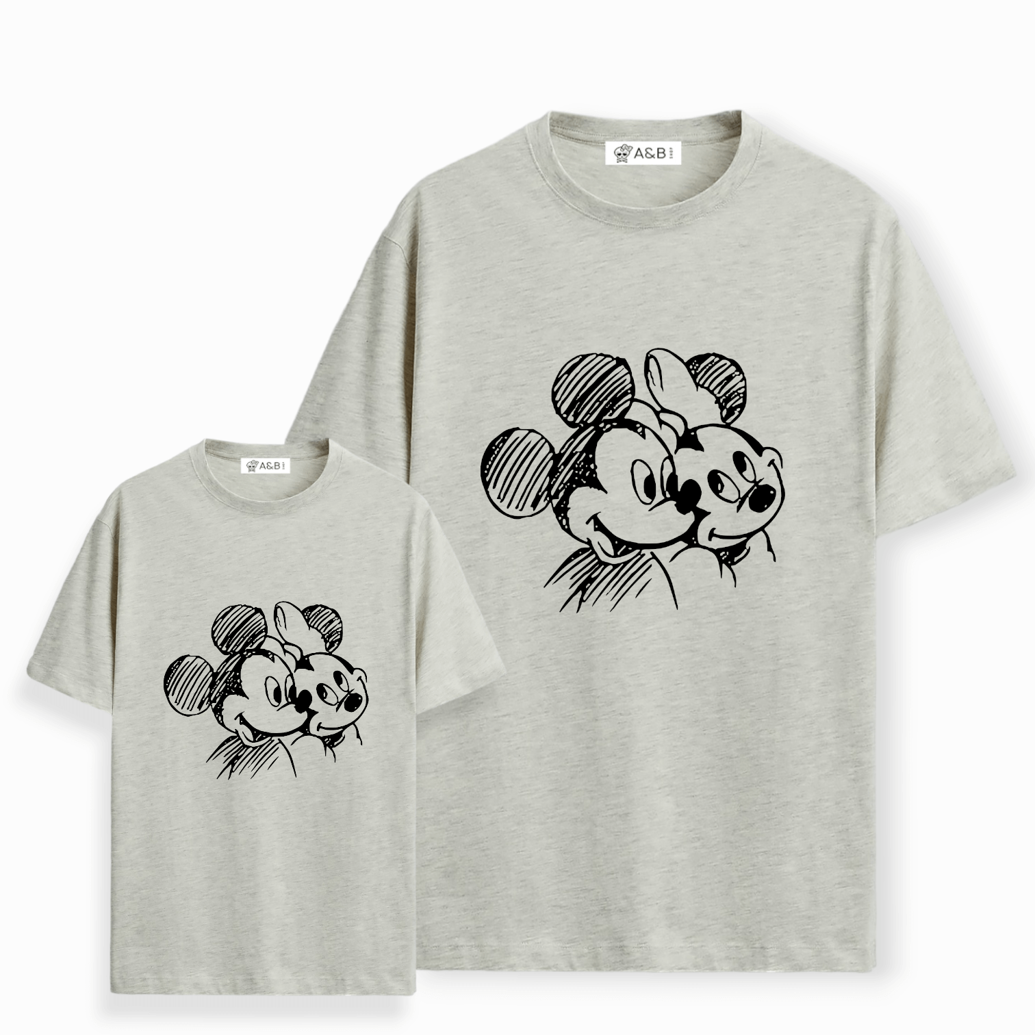 Camiseta Mickey-Minnie Lápiz