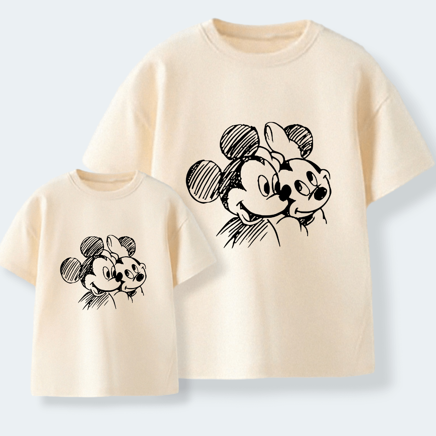 Camiseta Mickey-Minnie Lápiz