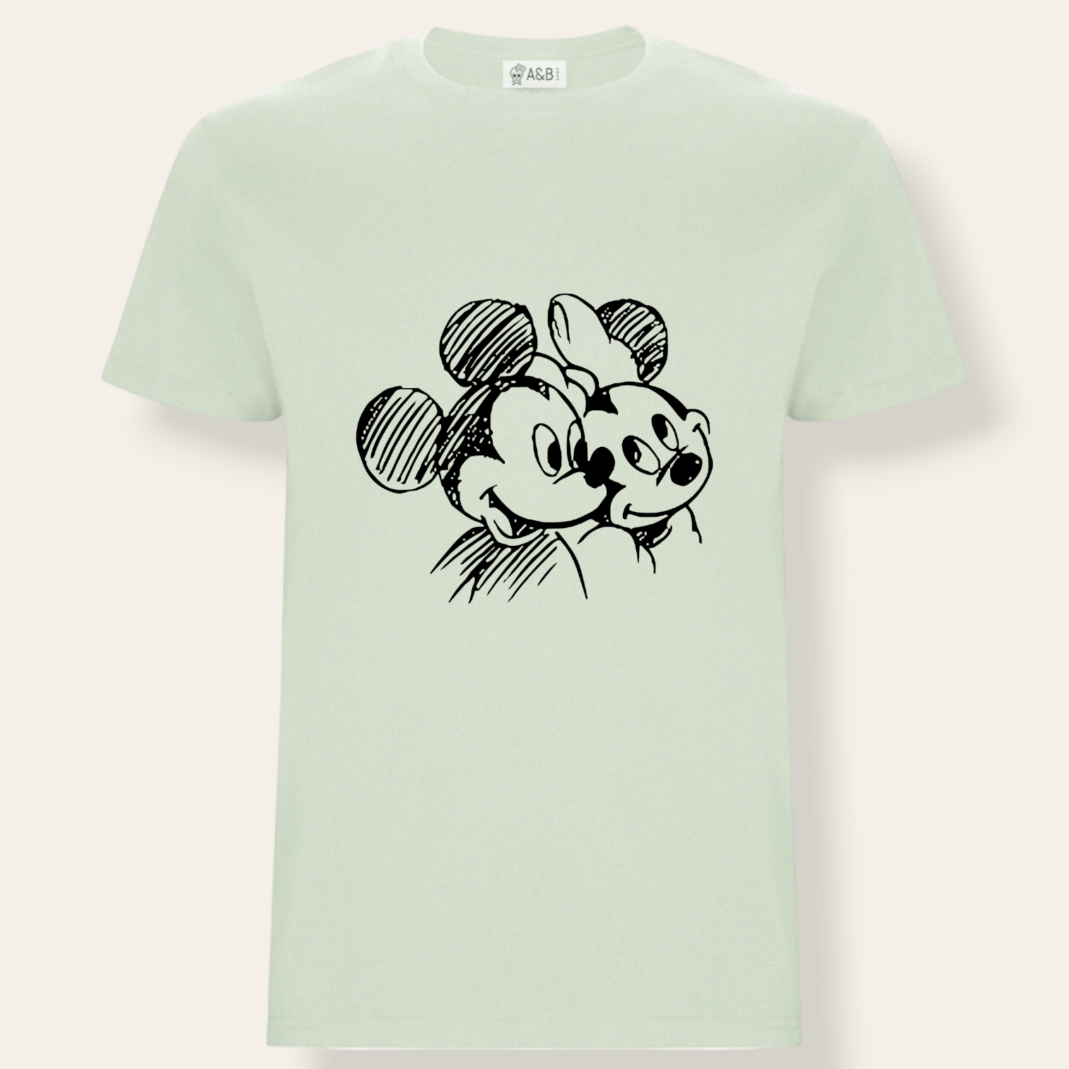 Camiseta Mickey-Minnie Lápiz