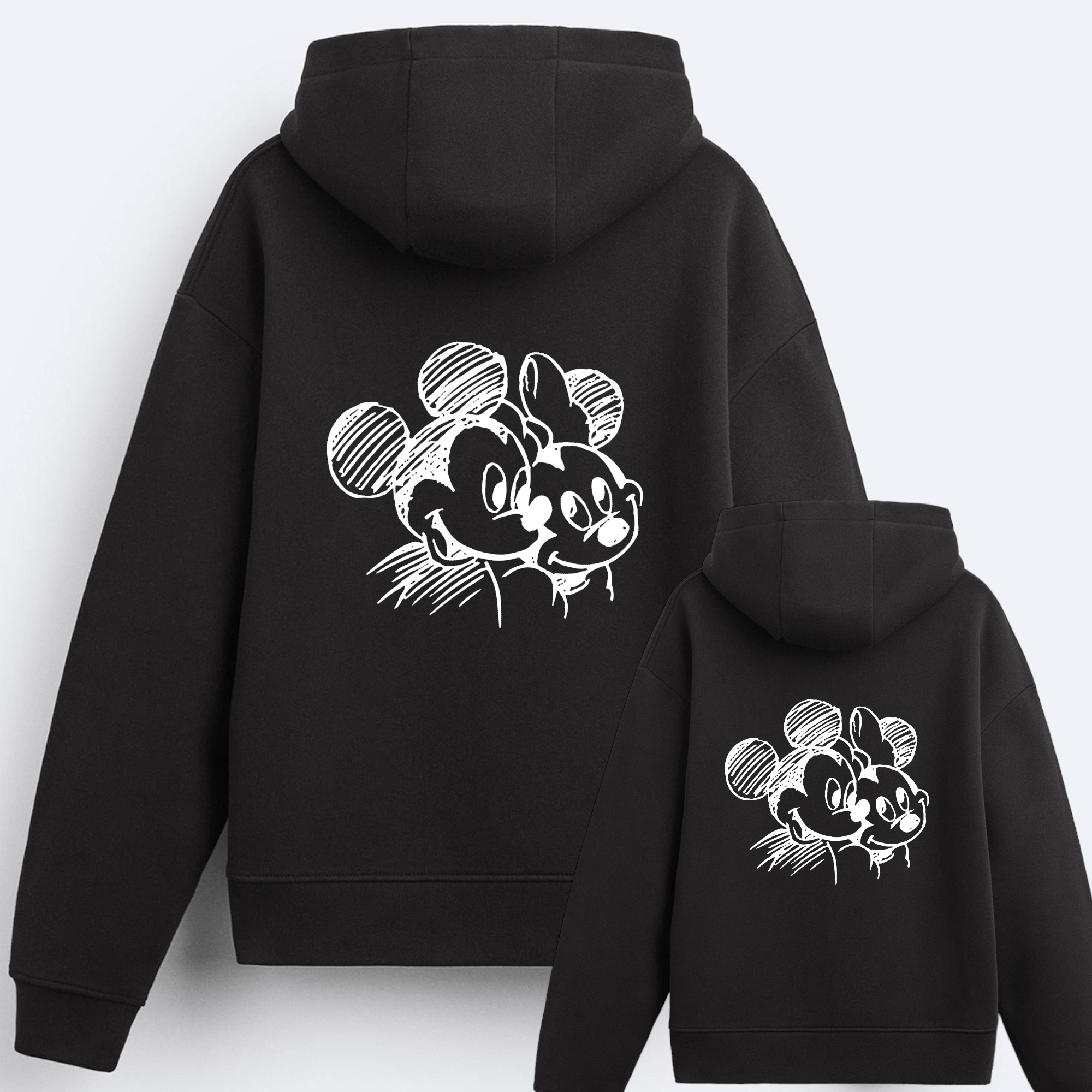 Sudadera Capucha Mickey-Minnie Lápiz