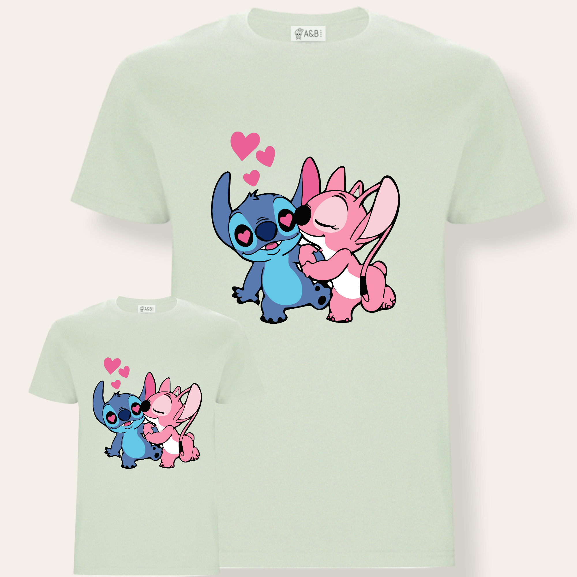 Camiseta Stitch y Ángel