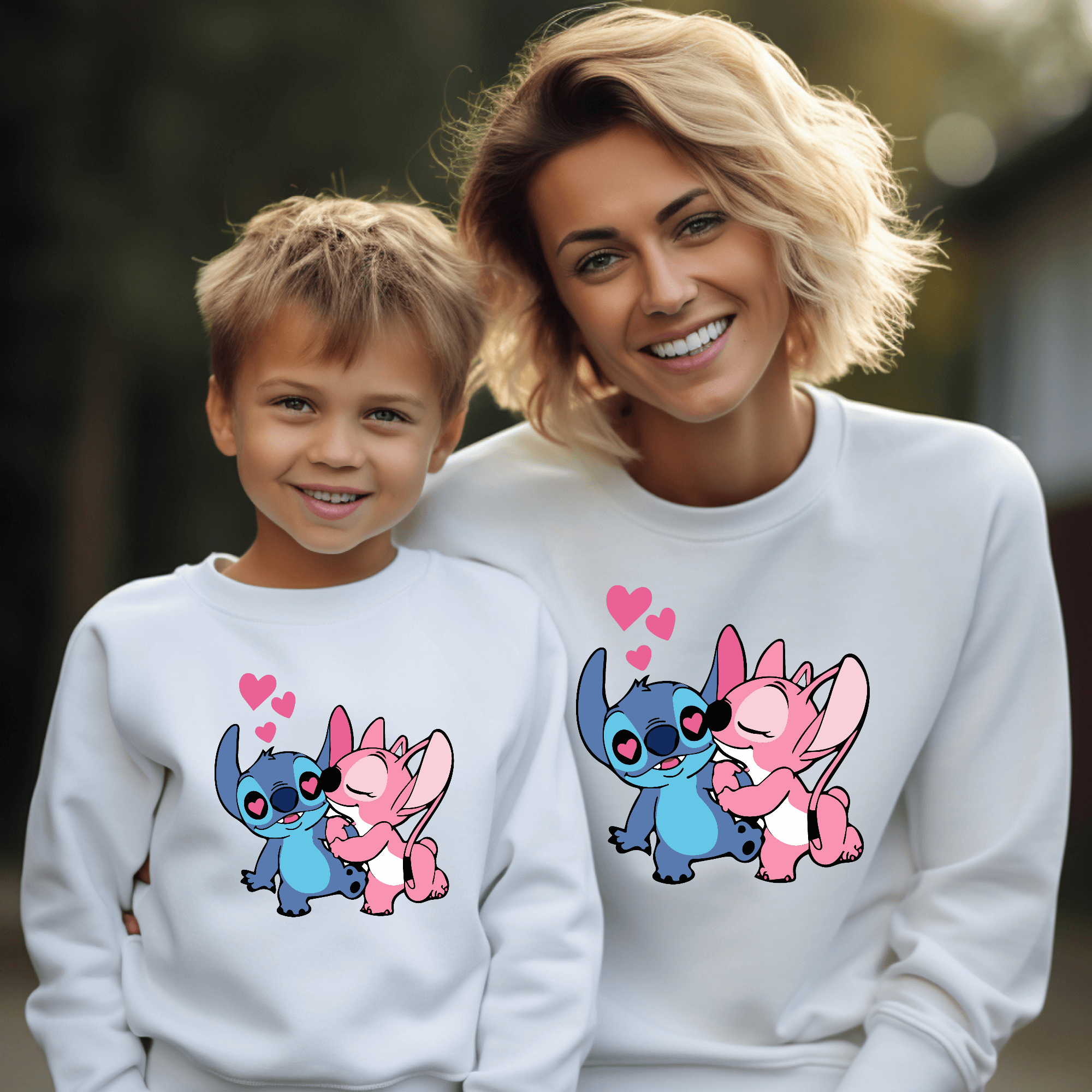 Sudadera Stitch y Ángel