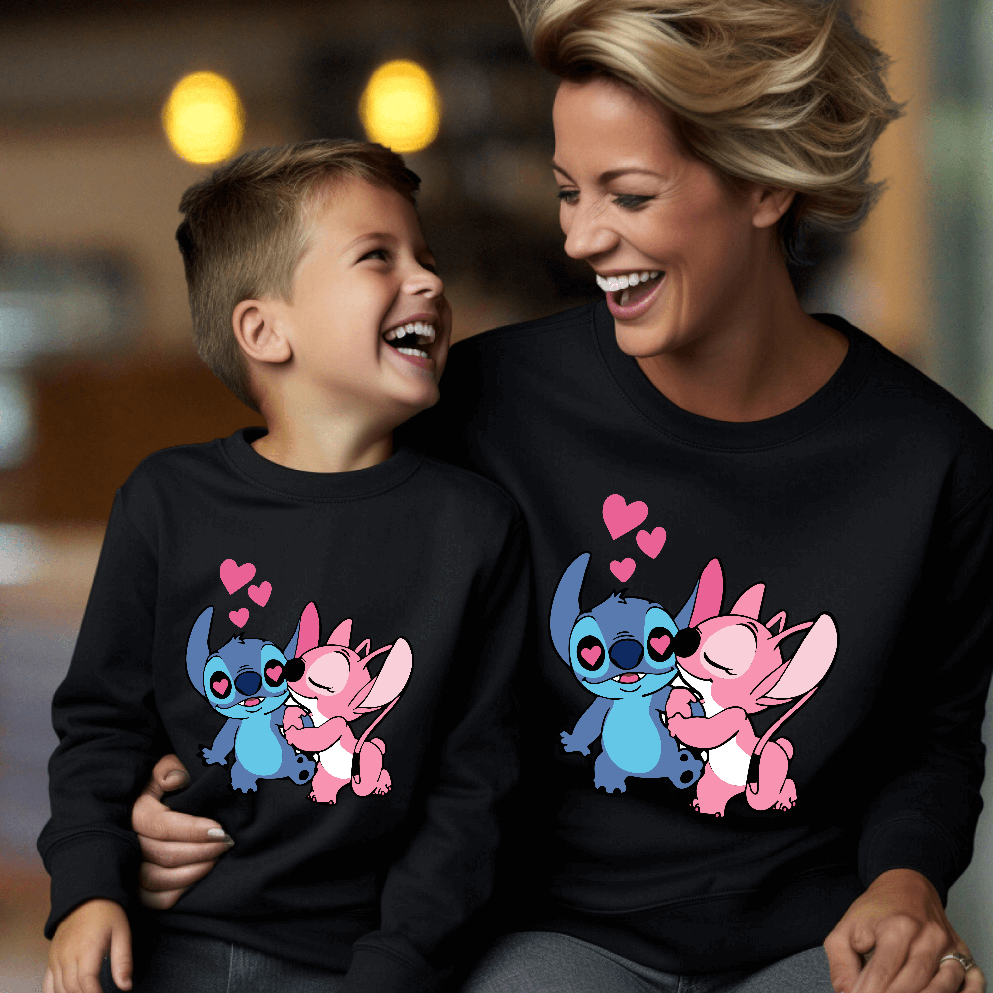 Sudadera Stitch y Ángel