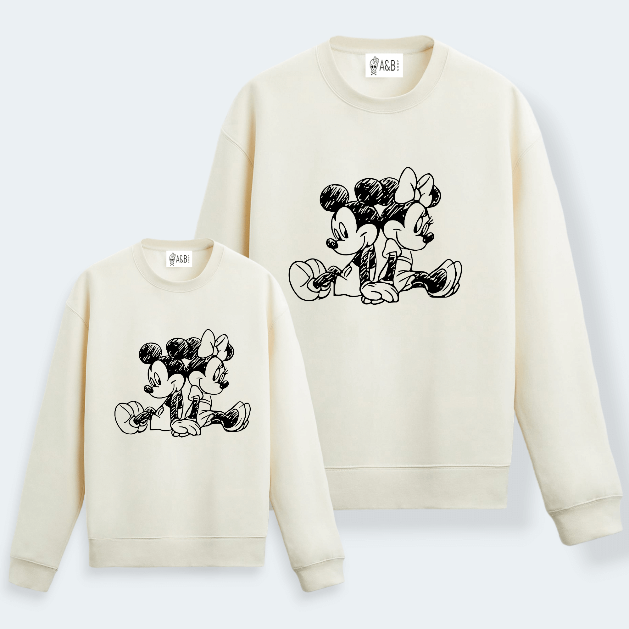 Sudadera Mickey-Minnie Lápiz Espalda