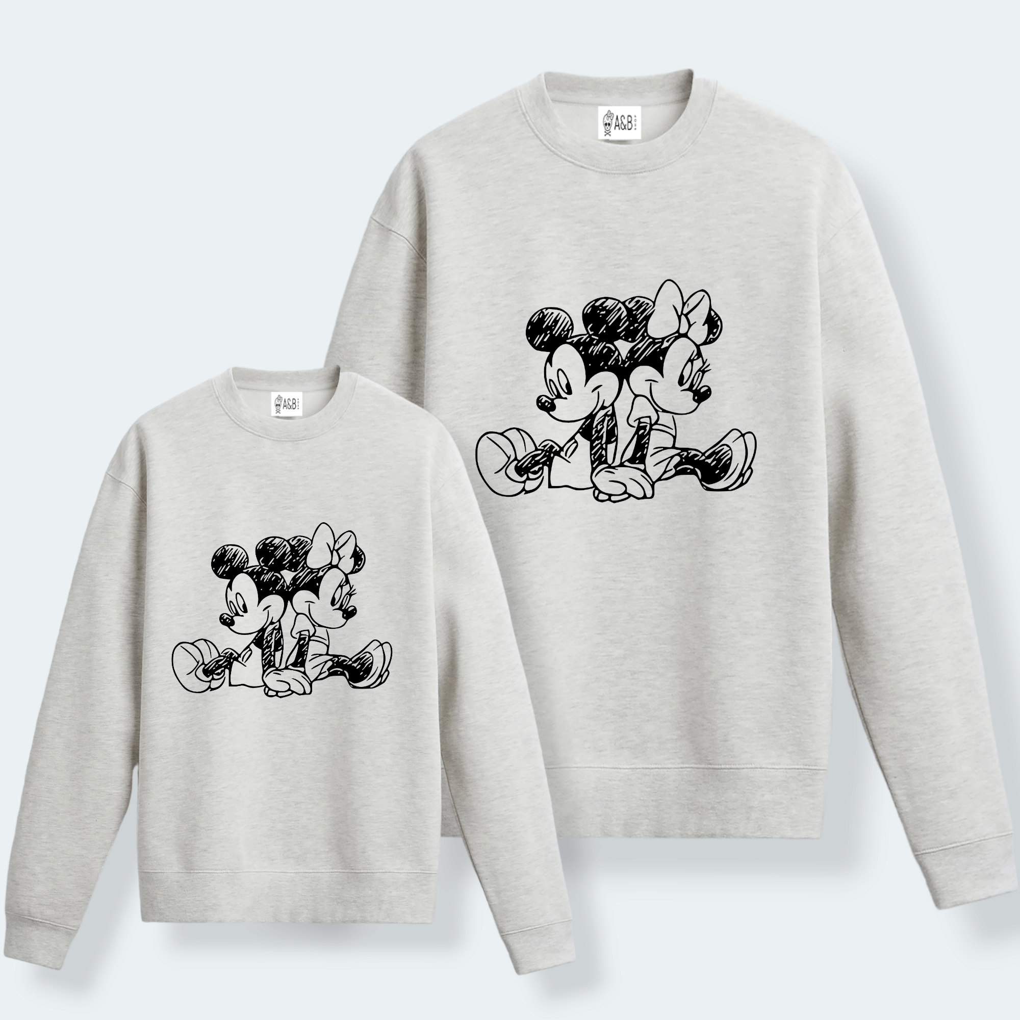 Sudadera Mickey-Minnie Lápiz Espalda