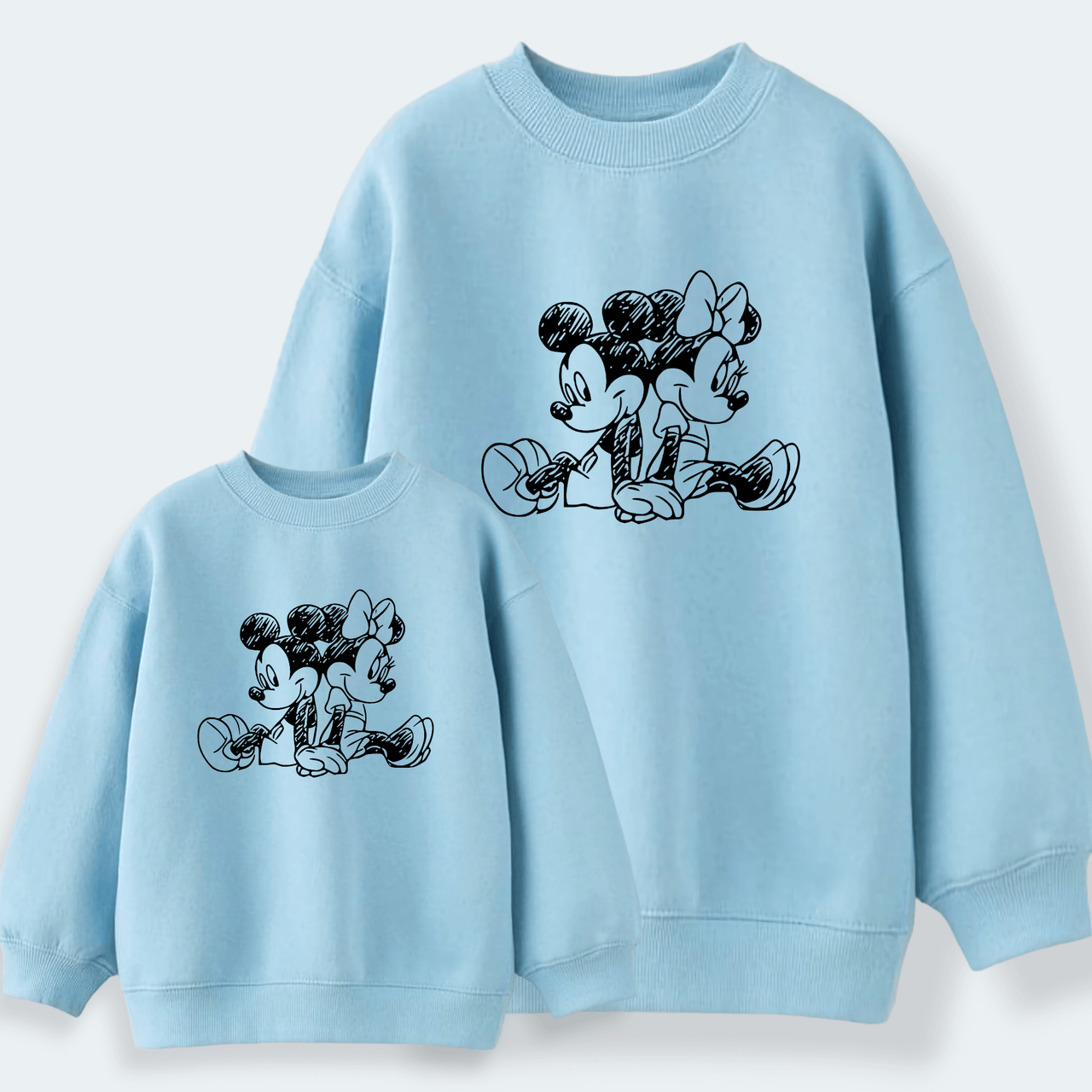 Sudadera Mickey-Minnie Lápiz Espalda