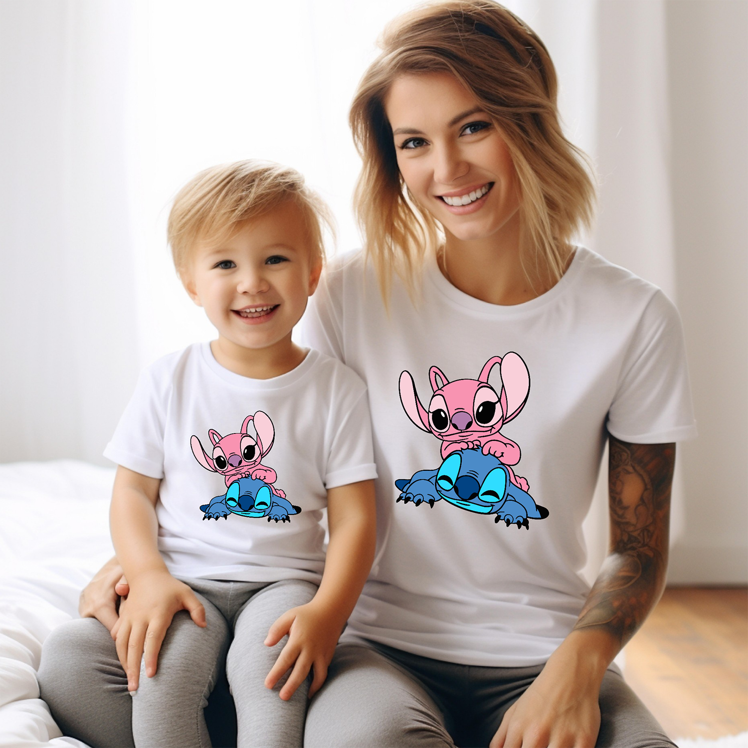 Camiseta Stitch Feliz