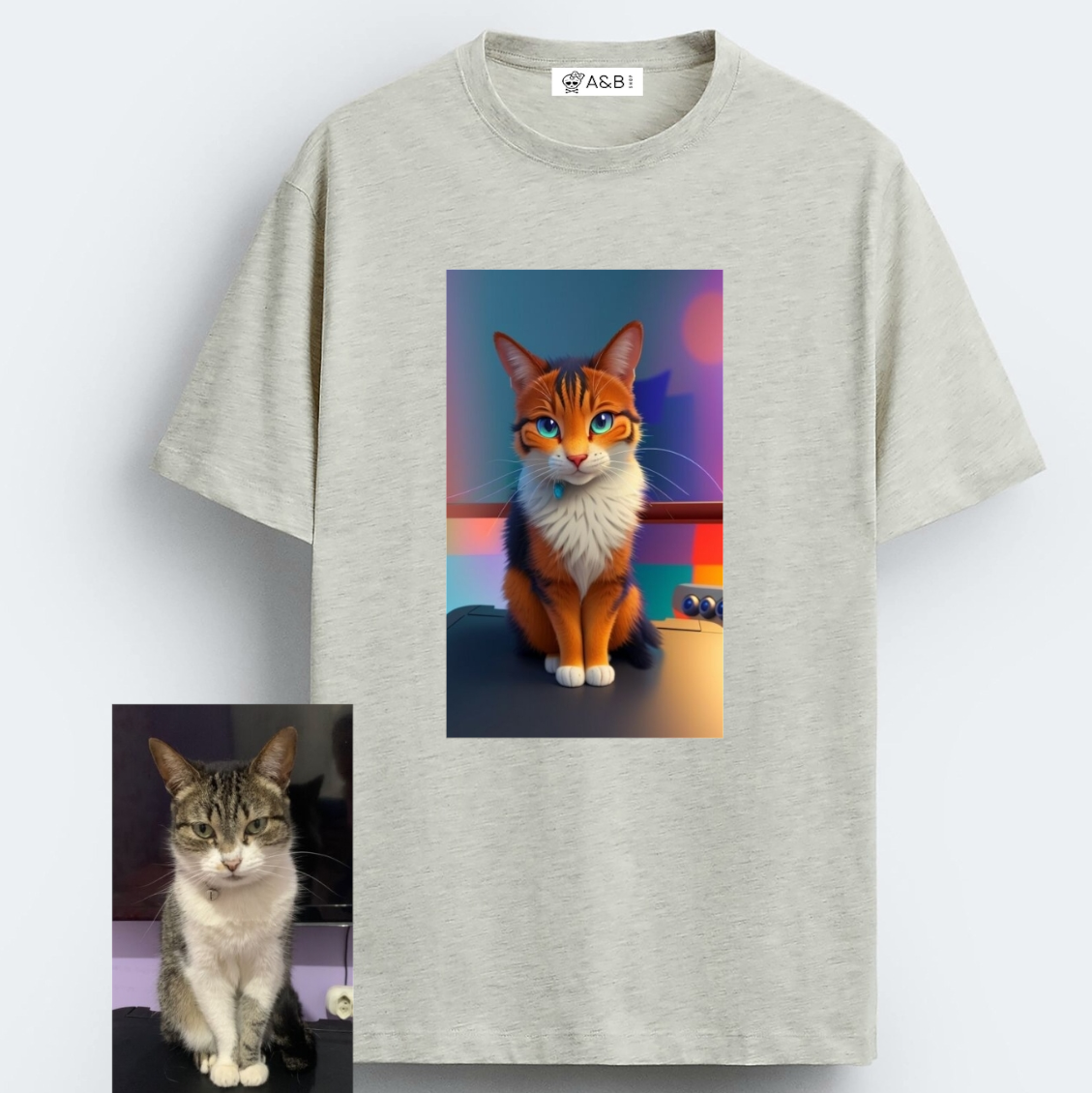 Camiseta Personalizable Gatito