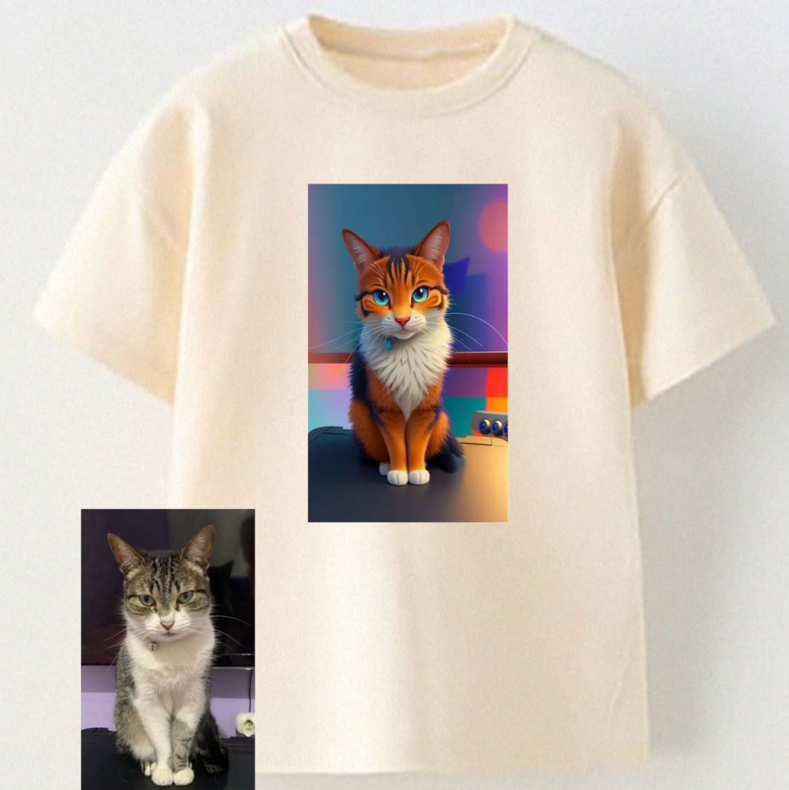 Camiseta Personalizable Gatito