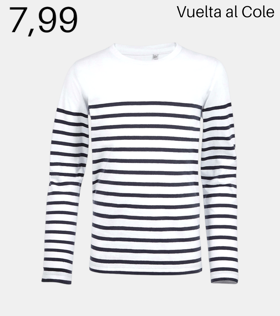 Camiseta rayas marineras manga larga