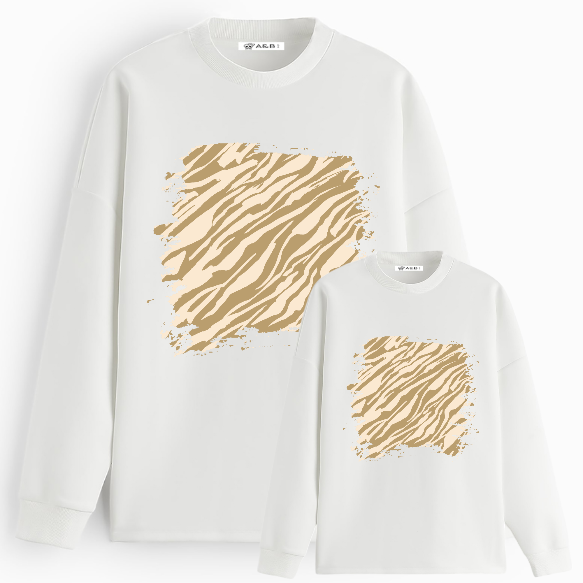 Sudadera zebra glam