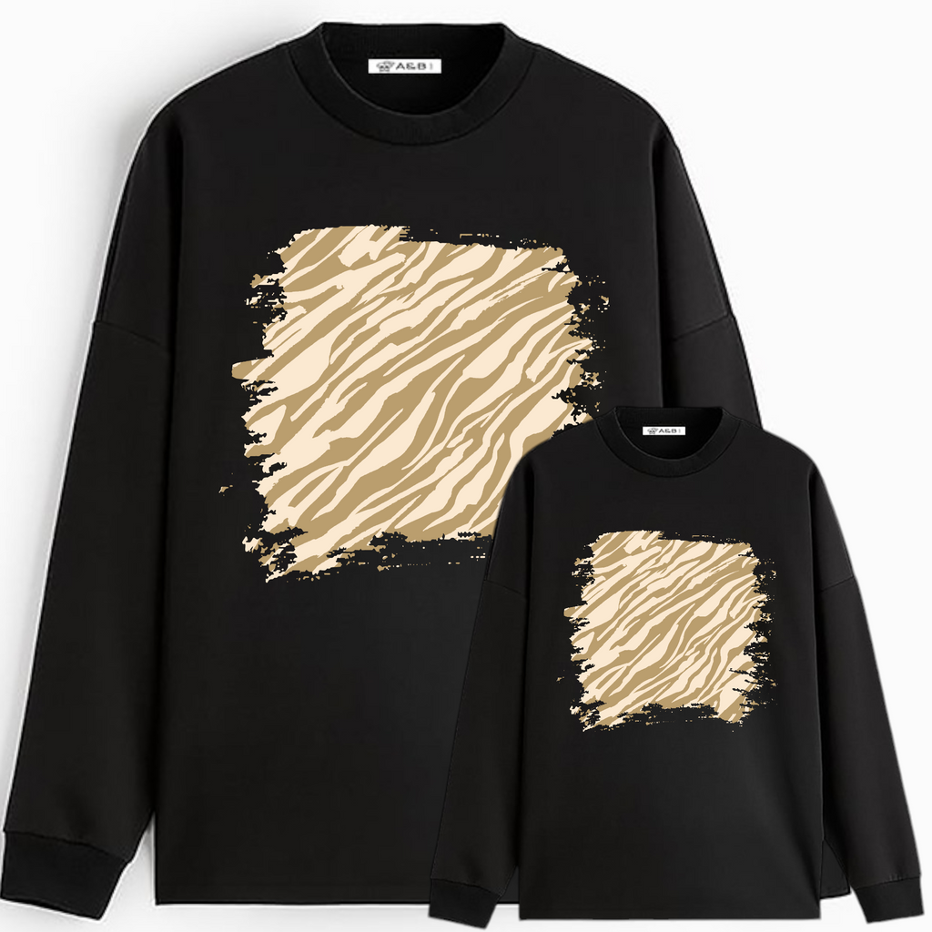 Sudadera zebra glam