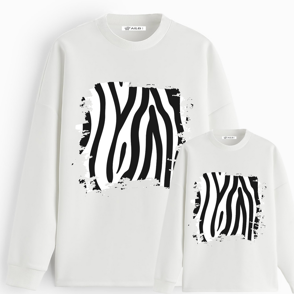 Sudadera zebra print