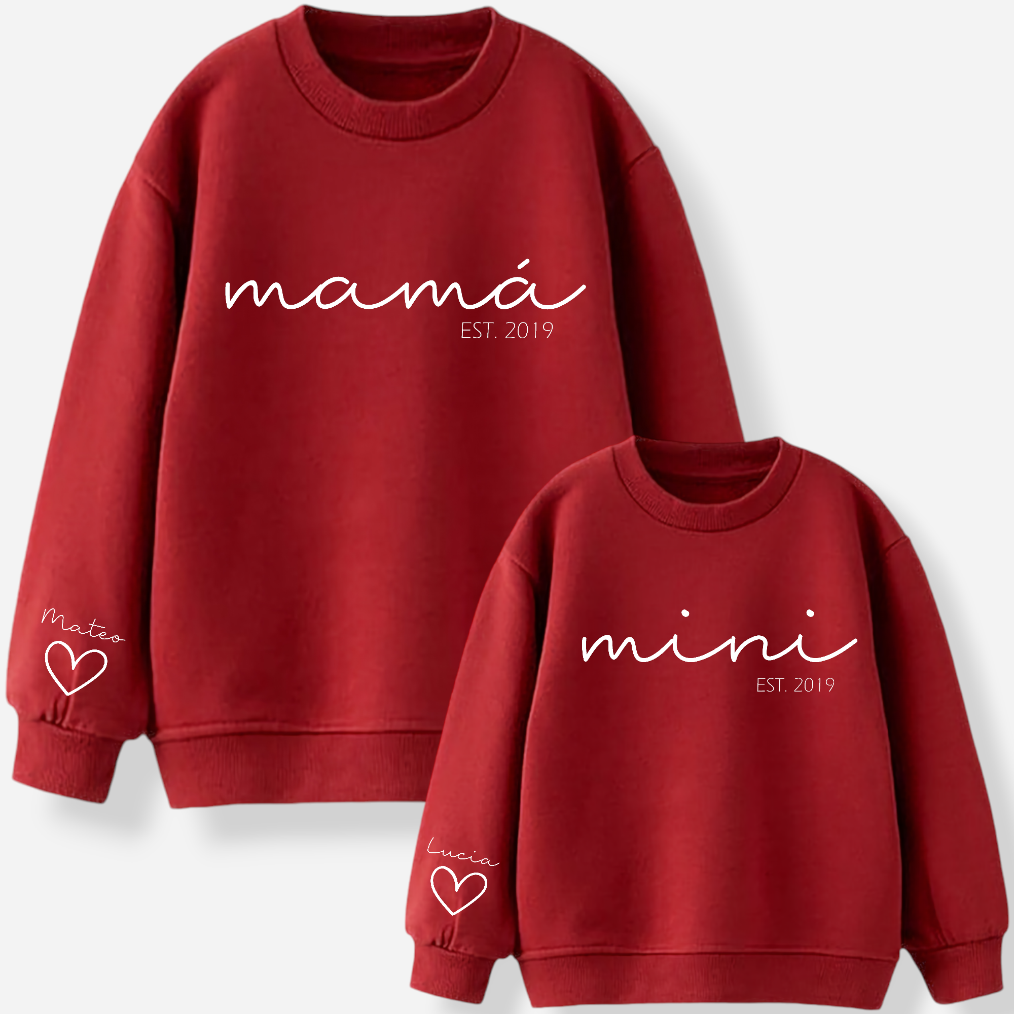 Sudadera Papa-Mama Mini Cuore