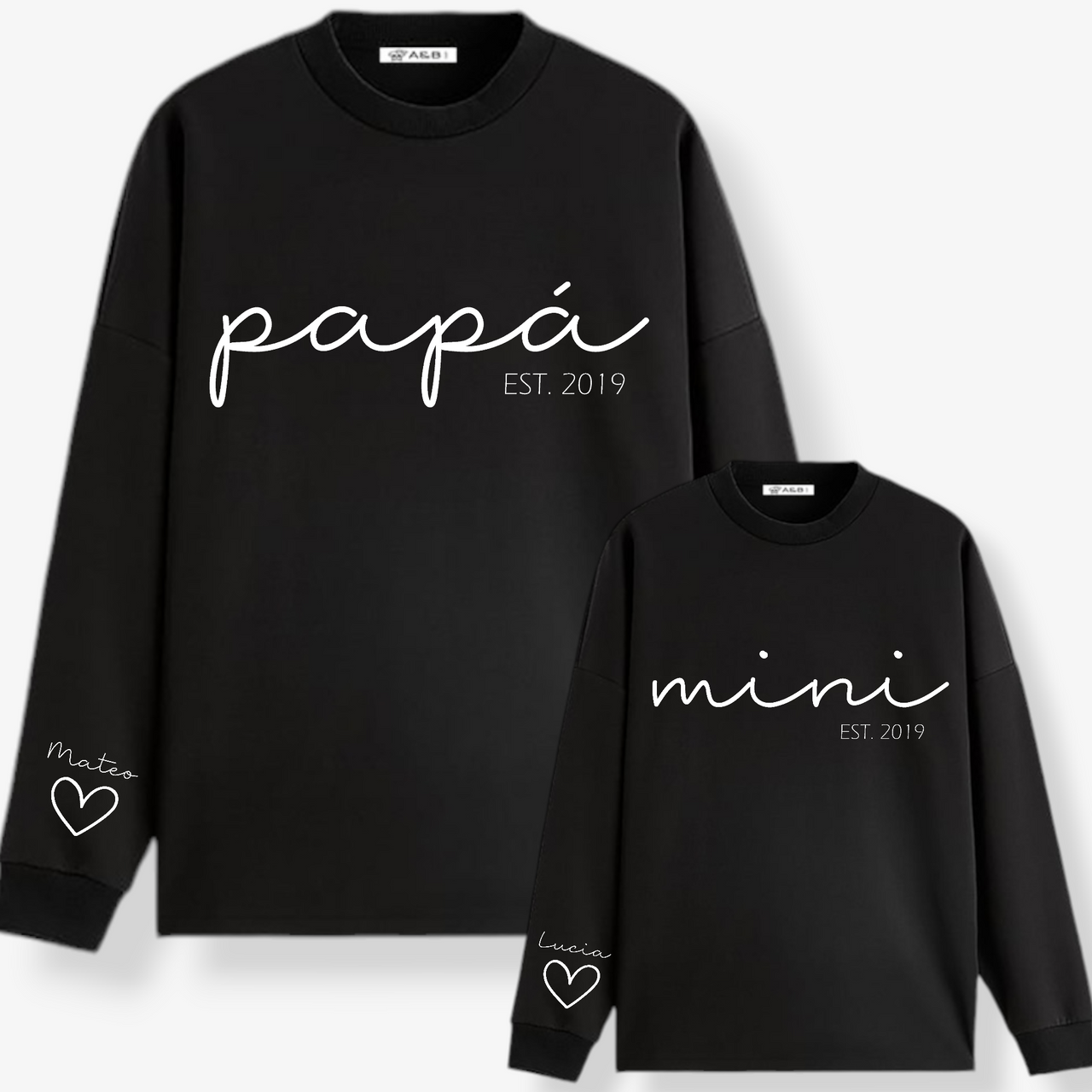 Sudadera Papá-Mamá Mini Cuore