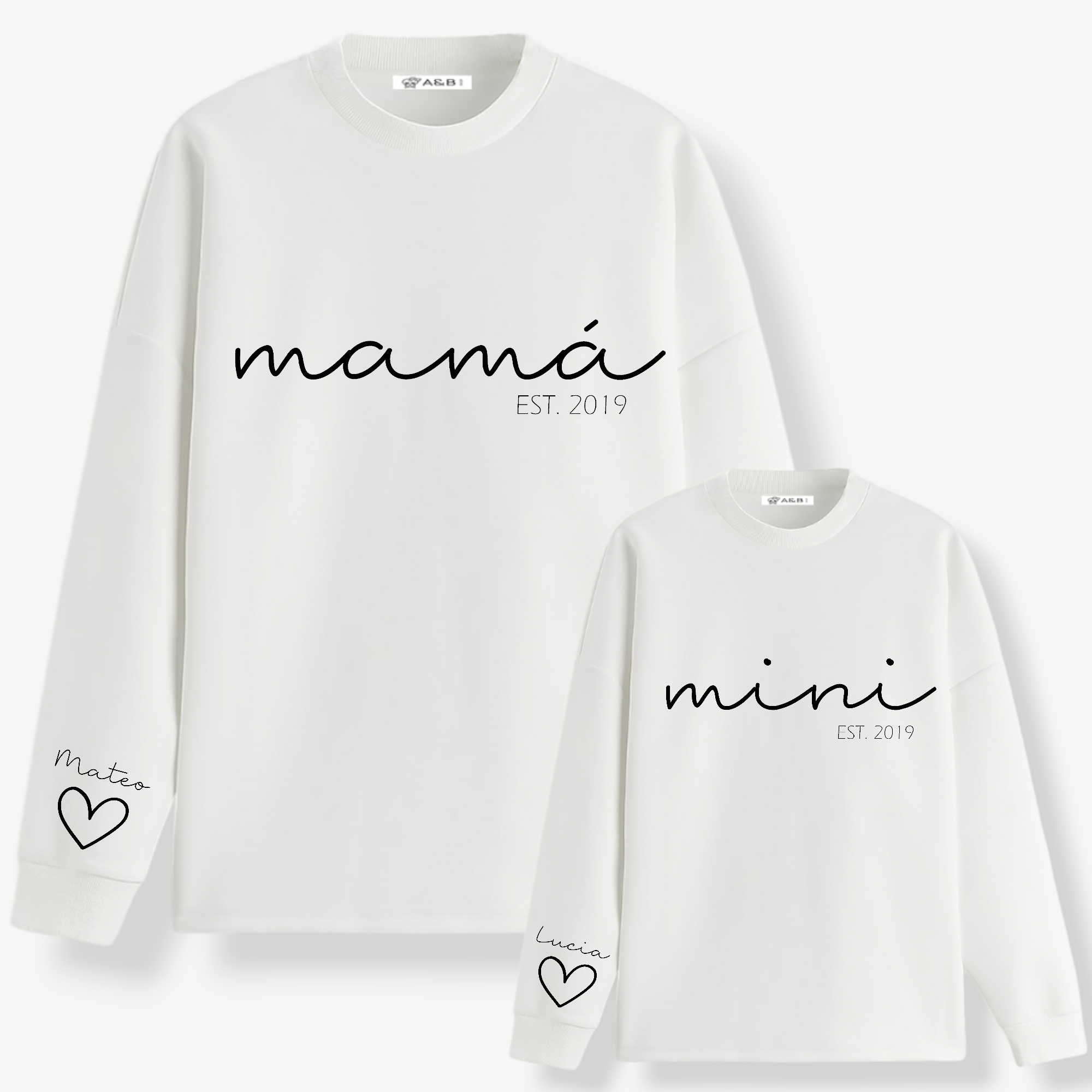 Sudadera Papa-Mama Mini Cuore