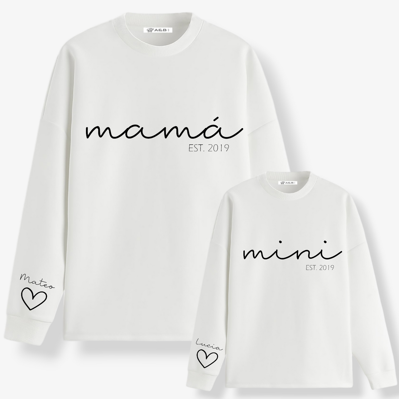 Sudadera Papá-Mamá Mini Cuore