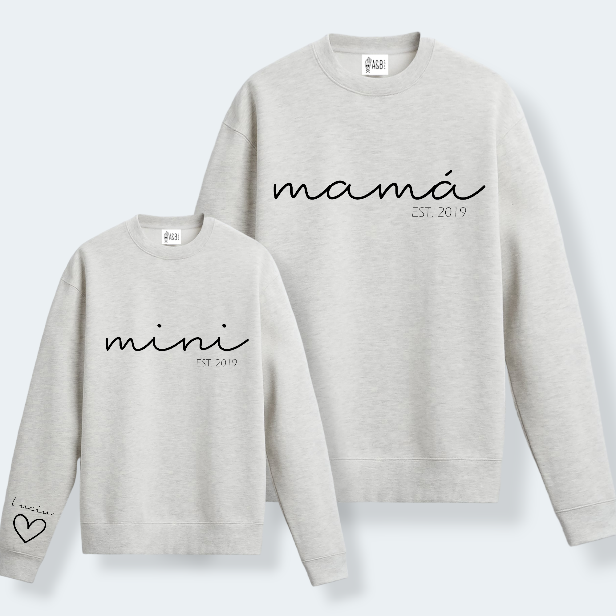 Sudadera Papa-Mama Mini Cuore