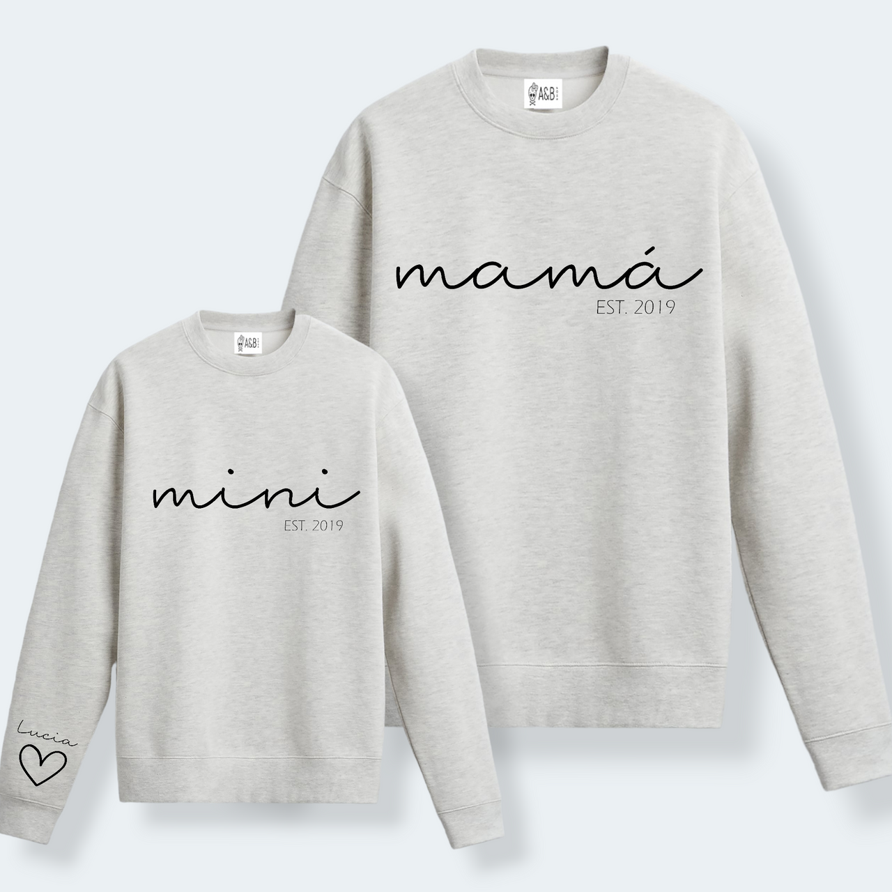 Sudadera Papá-Mamá Mini Cuore