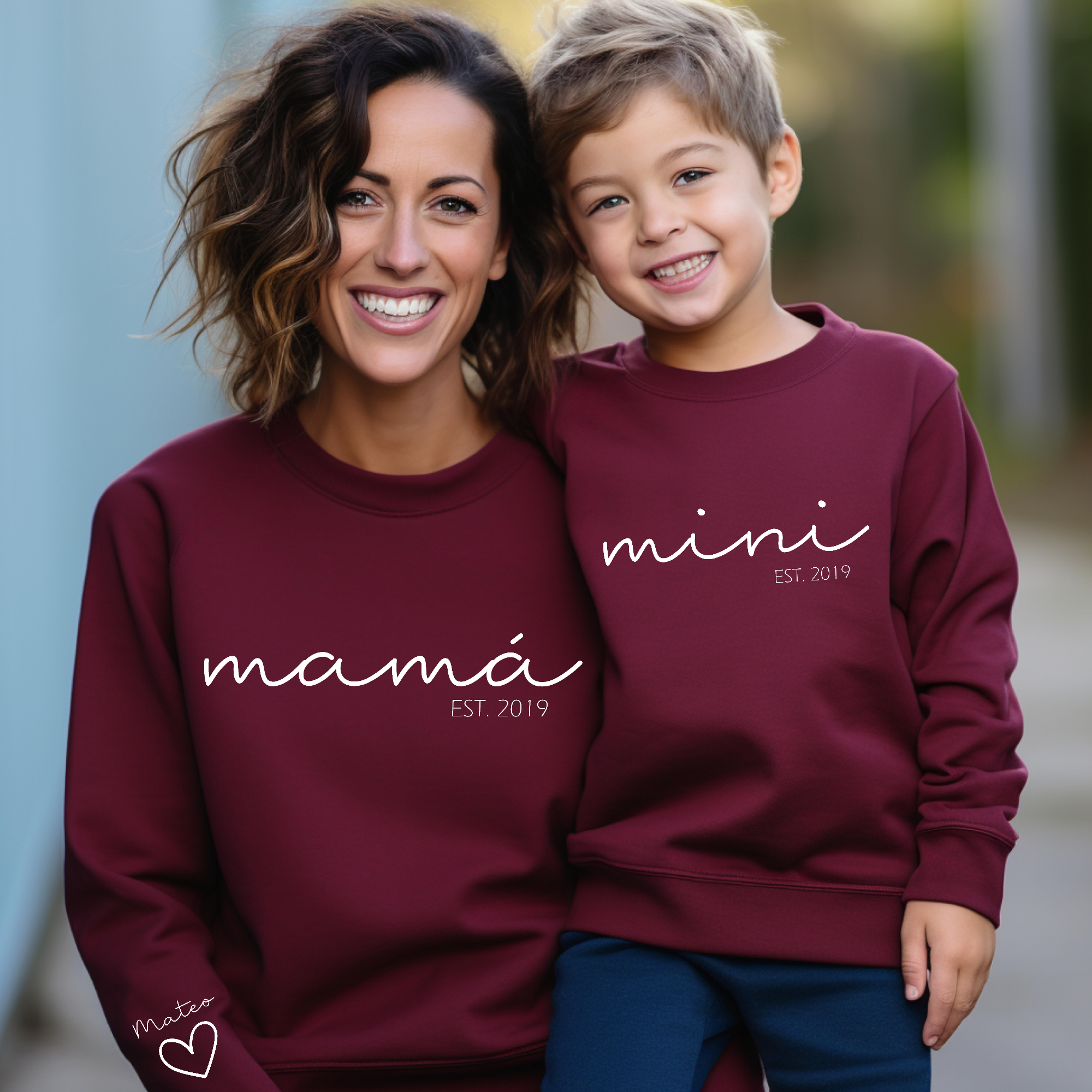 Sudadera Papa-Mama Mini Cuore