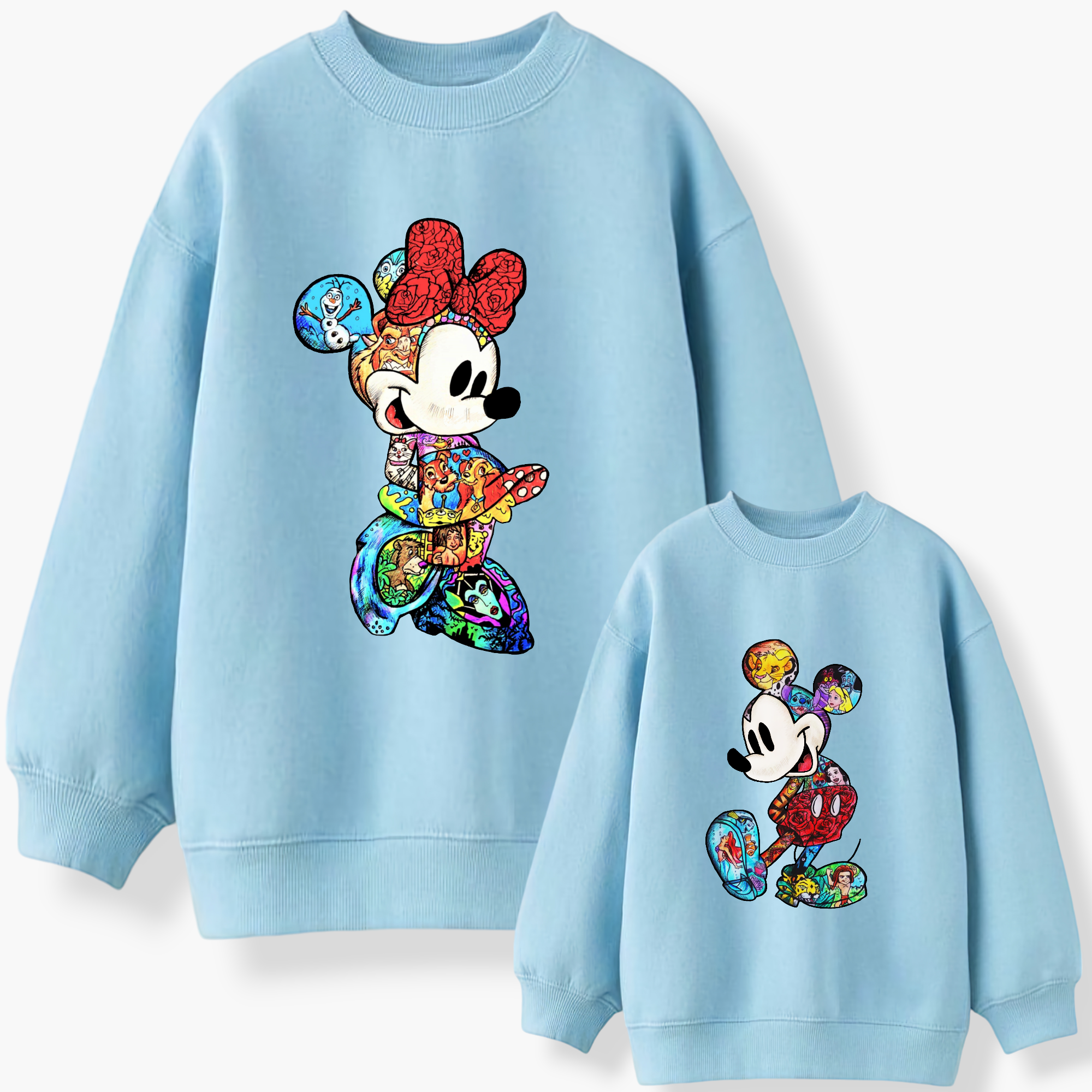 Sudadera Minnie & Mickey drawings