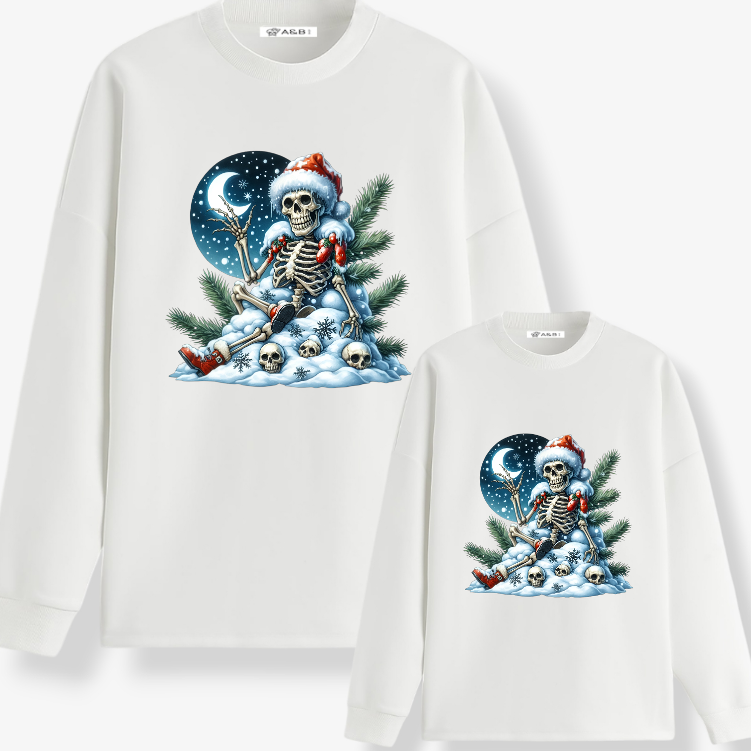 Sudadera Calavera navidad