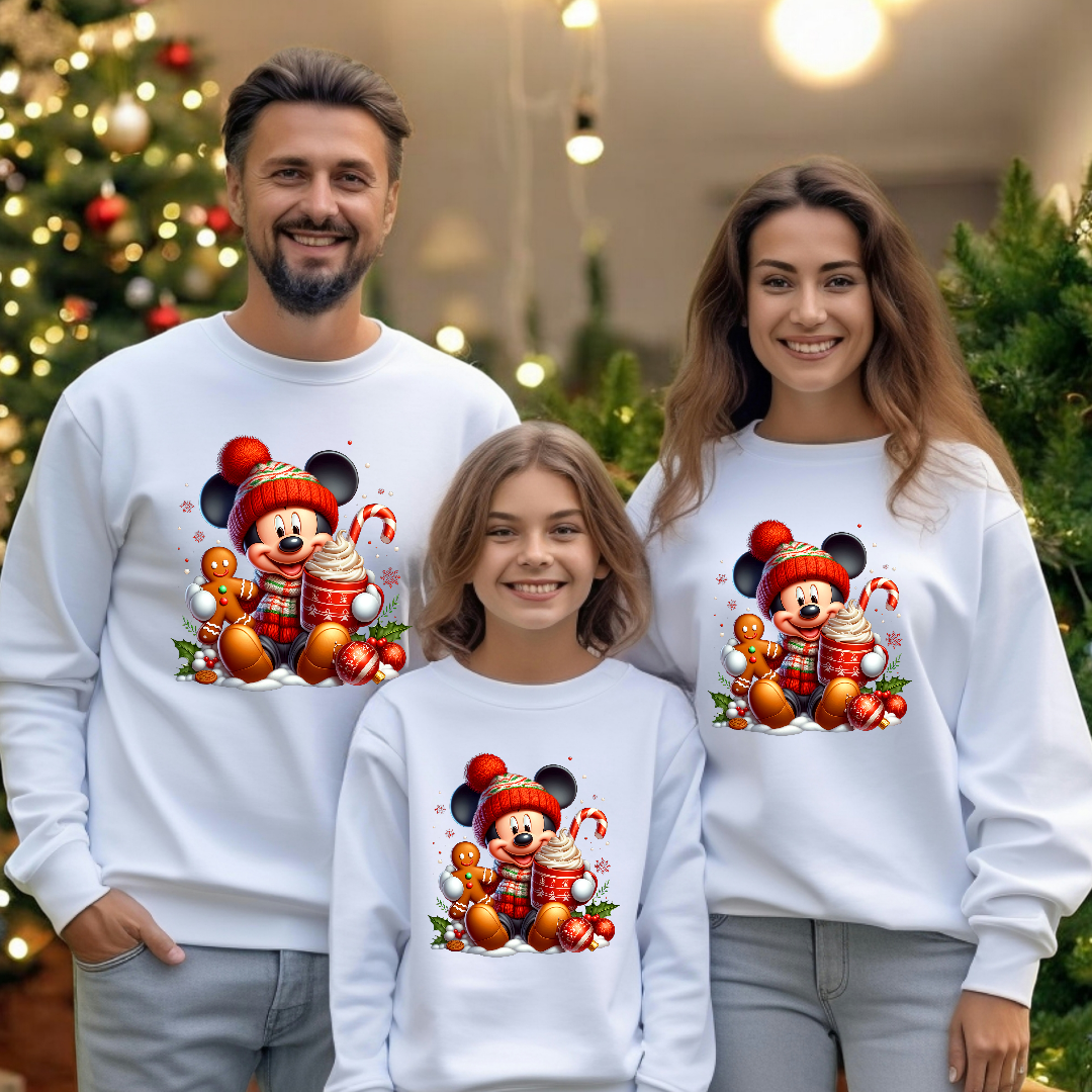 Sudadera Mickey pompón navidad