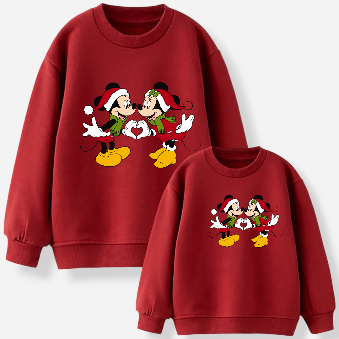 Sudadera Mickey Minnie Love Navidad