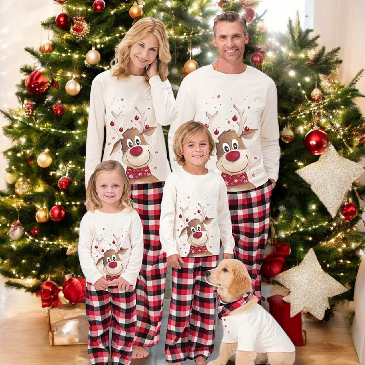 Pijama igual para toda la familia Pijama de navidad para la