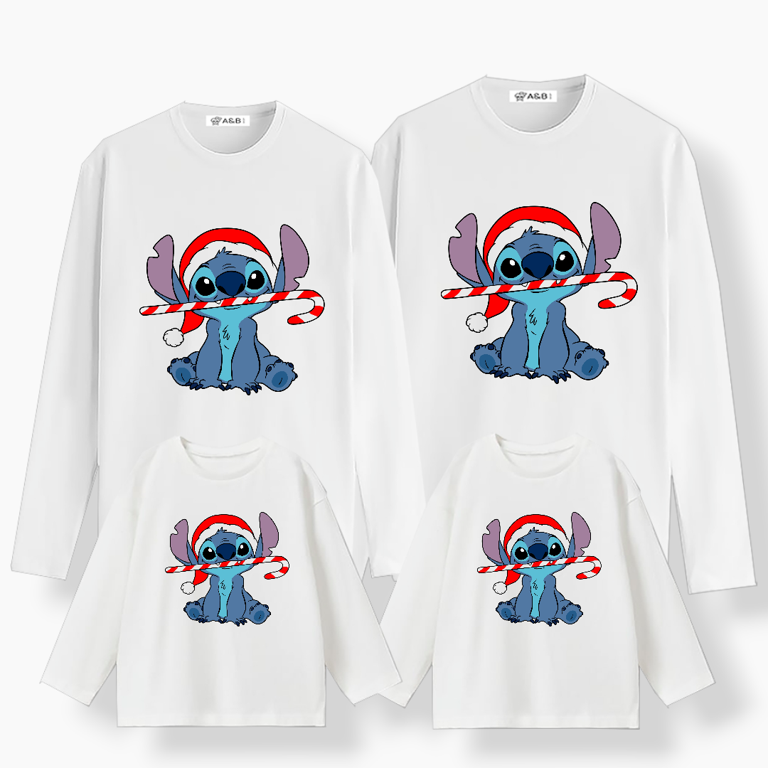 Camiseta Stich Christmas manga larga