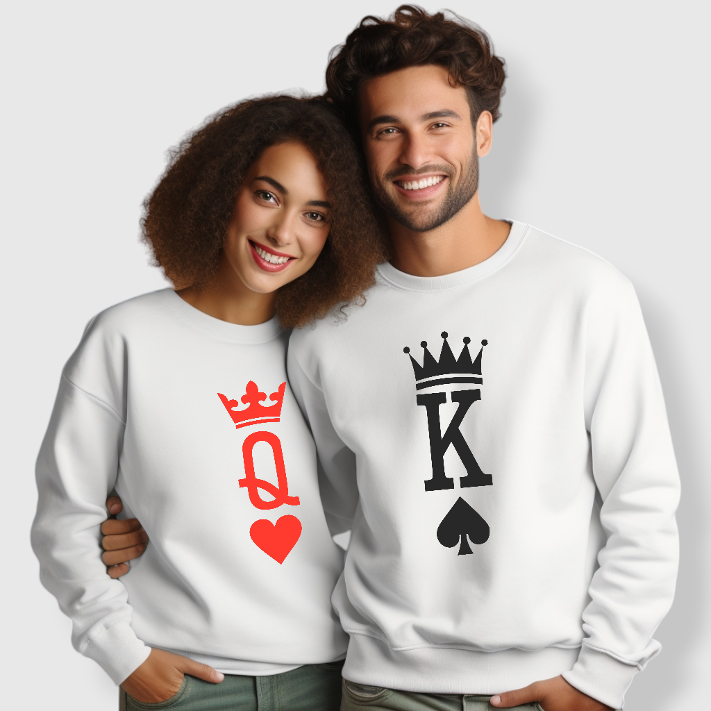 Sudadera King Queen Parejas