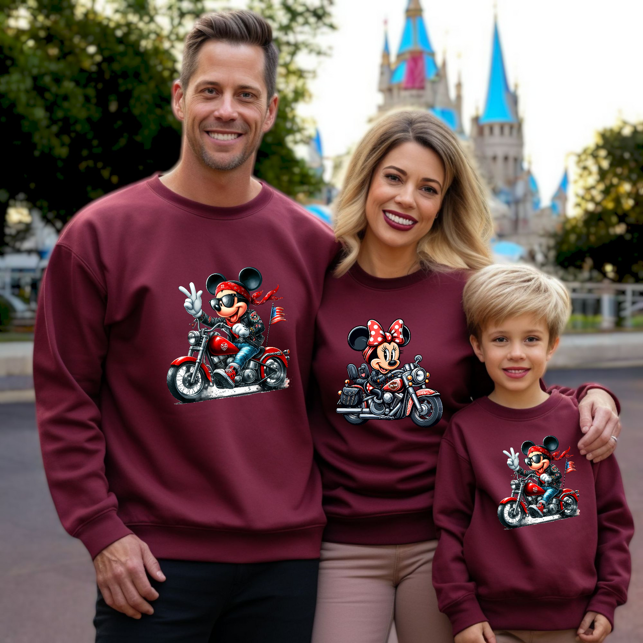 Sudadera Mickey-Minnie Moteros