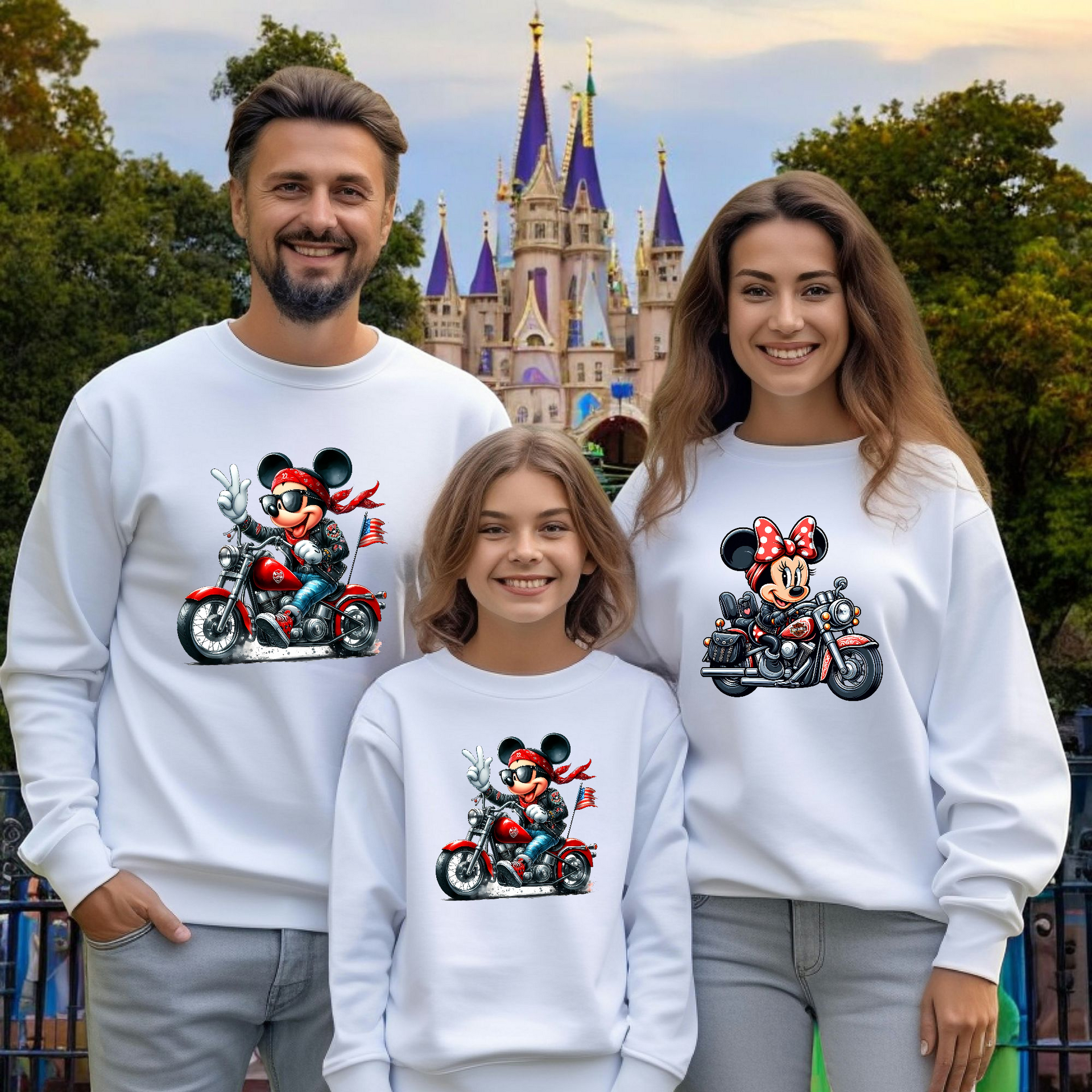 Sudadera Mickey-Minnie Moteros