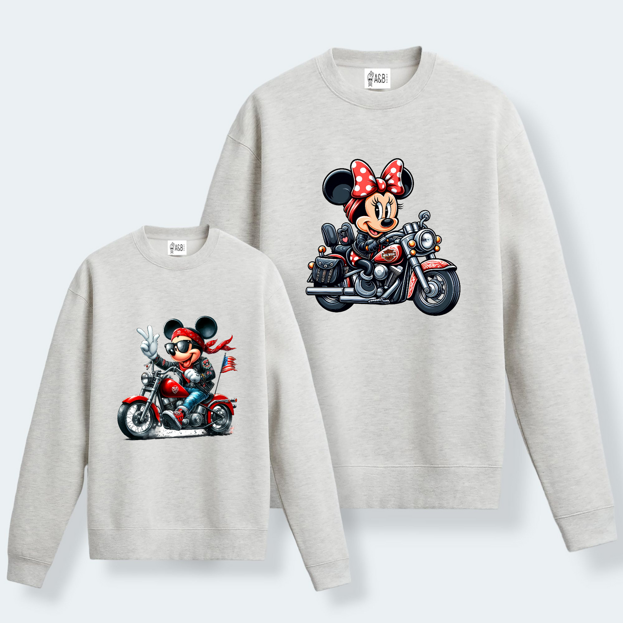 Sudadera Mickey-Minnie Moteros
