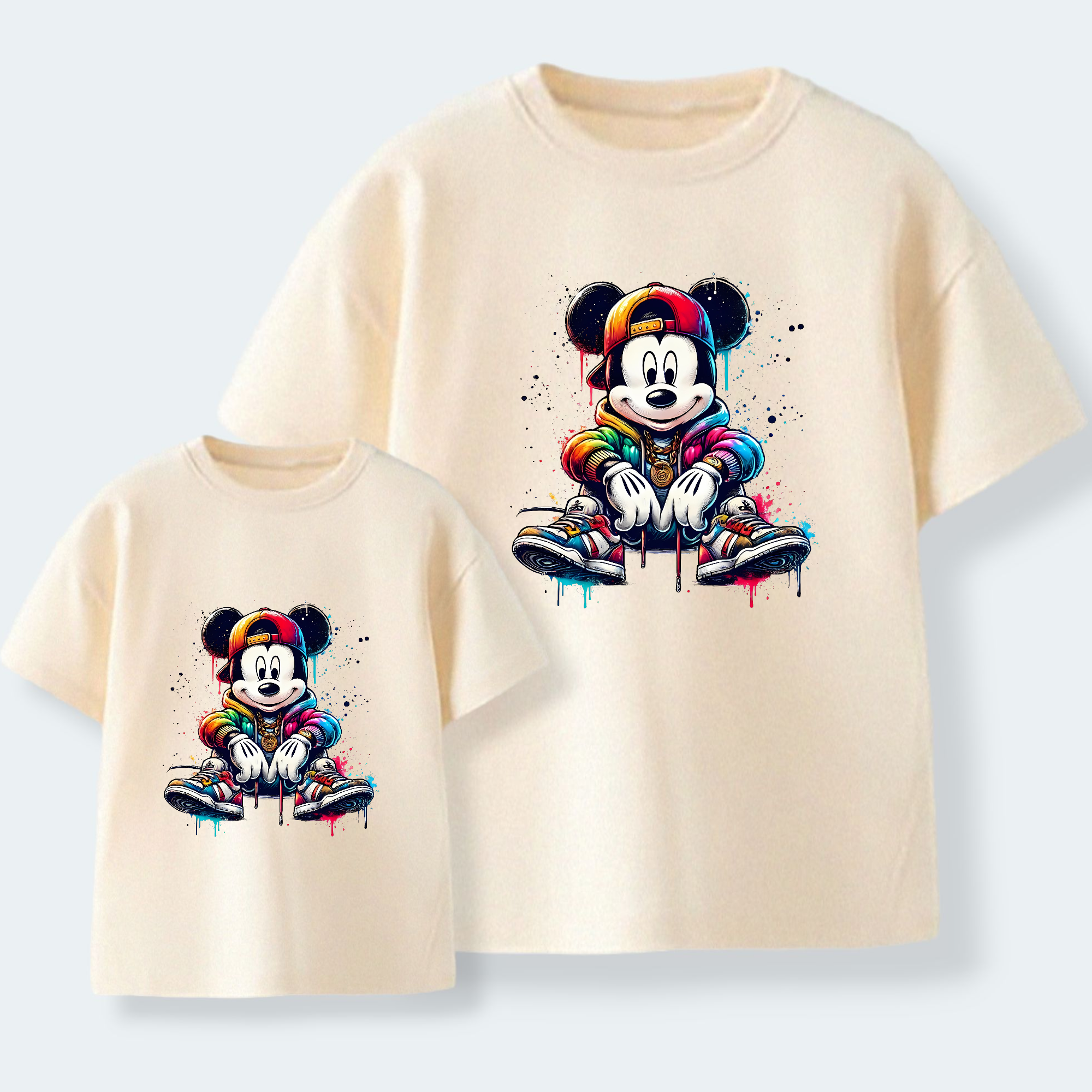 Camiseta Mickey sentado