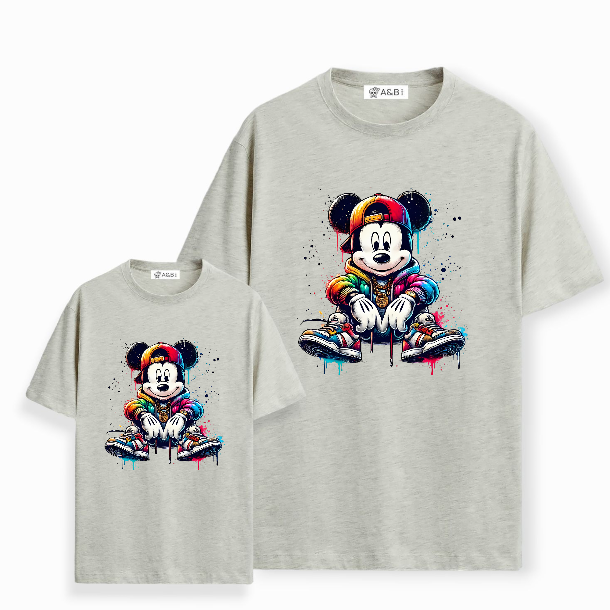 Camiseta Mickey sentado
