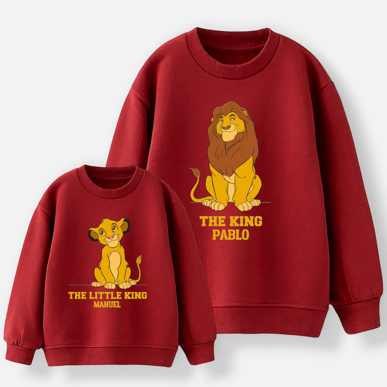 Sudadera Rey León Personalizada