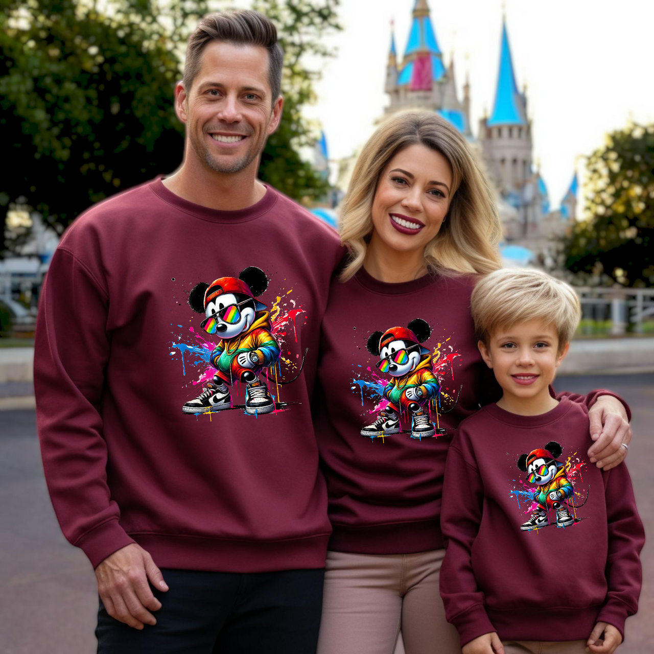 Sudadera Mickey Arcoiris