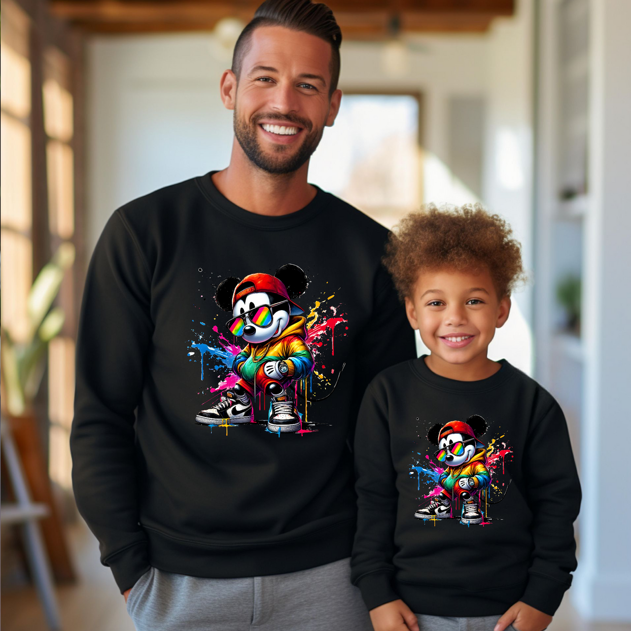 Sudadera Mickey Arcoiris