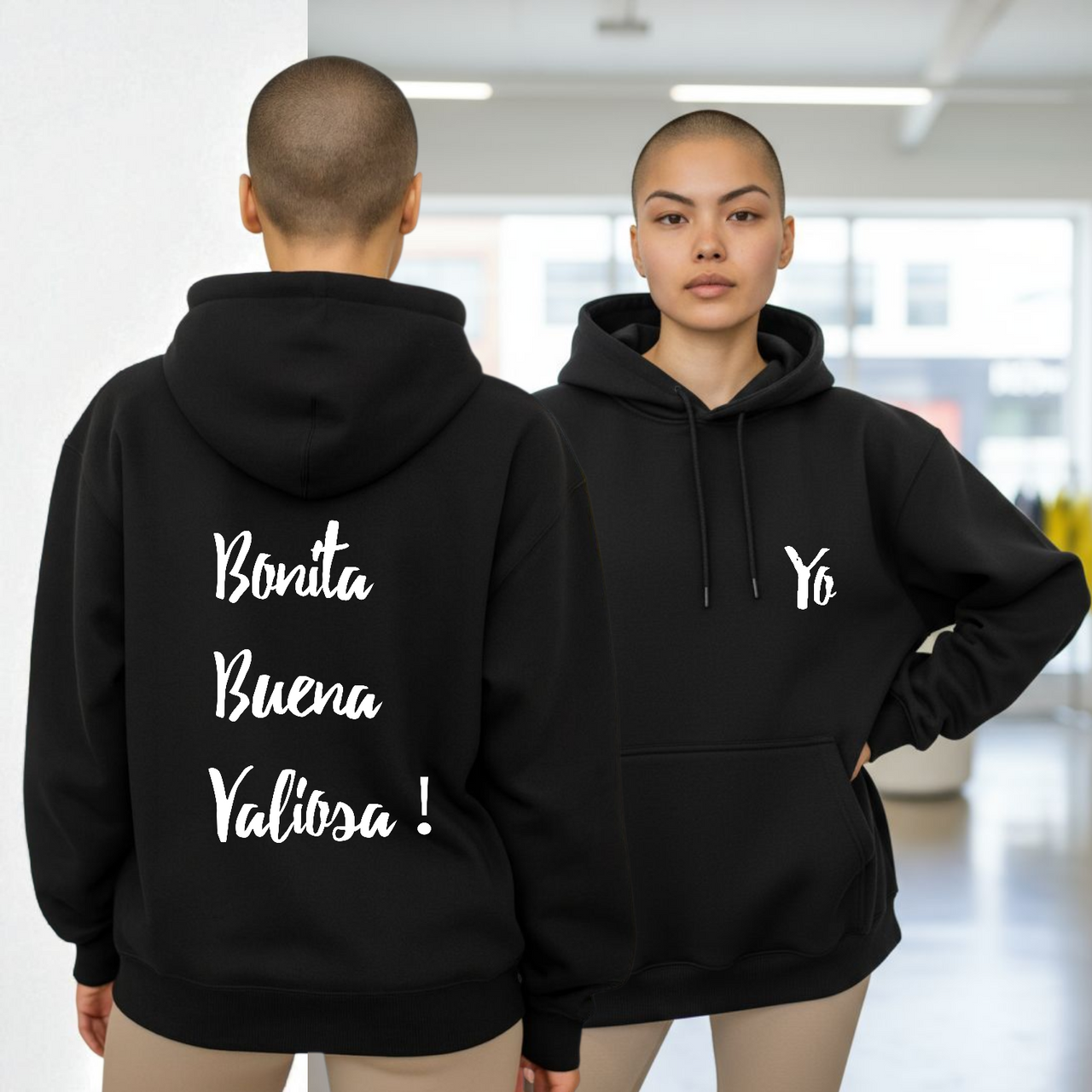 Sudadera Capucha Yo Bonita Buena Valiosa!