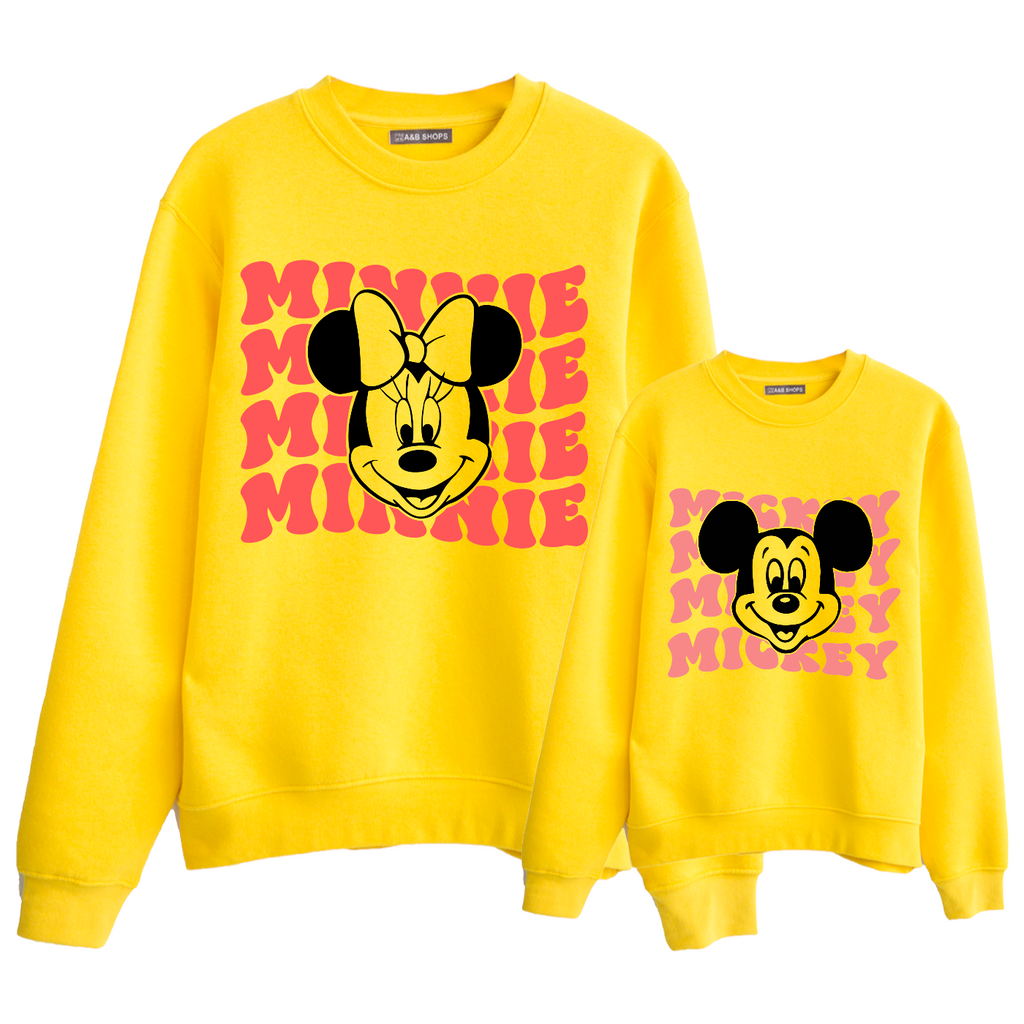 Sudadera Minnie & Mickey names