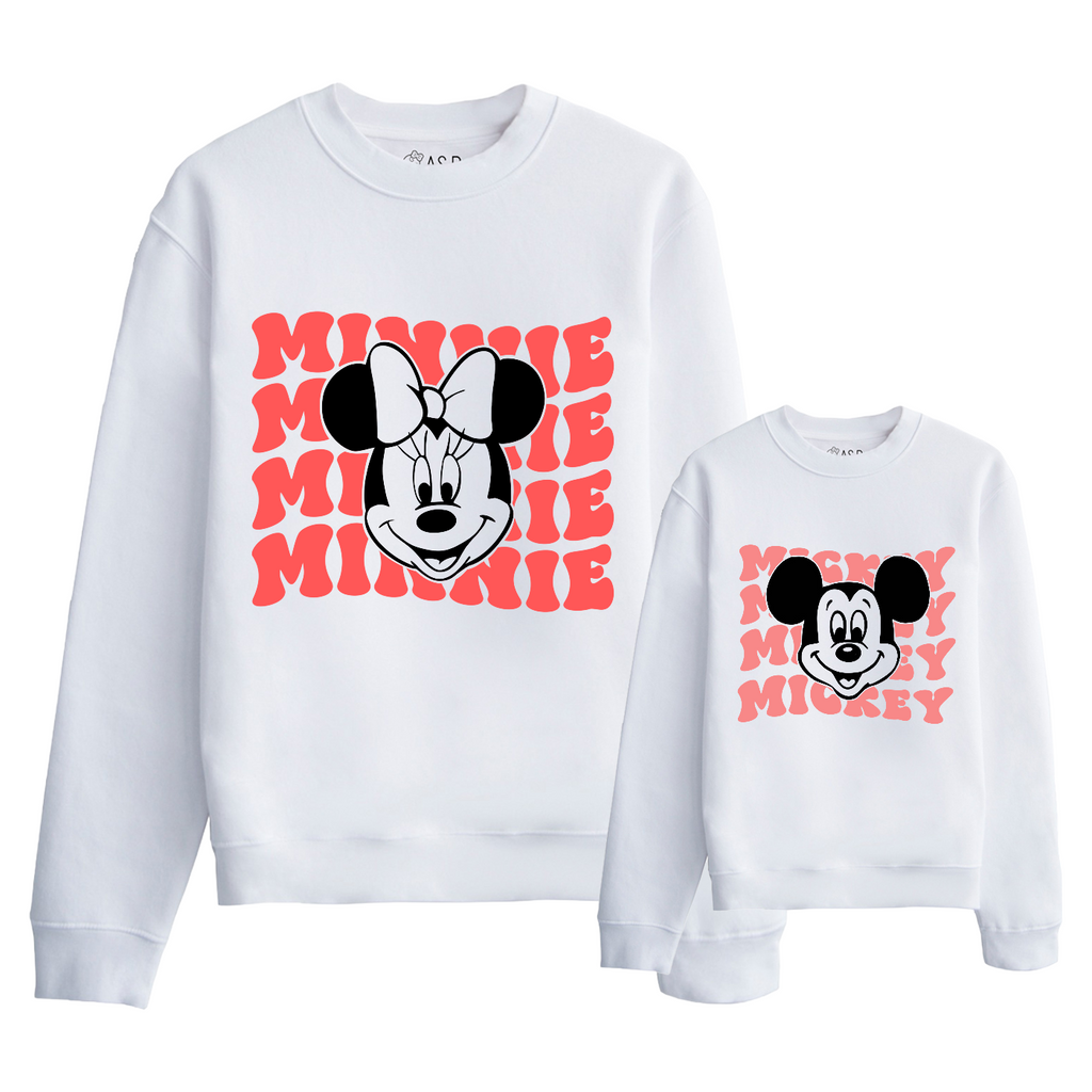 Sudadera Minnie & Mickey names