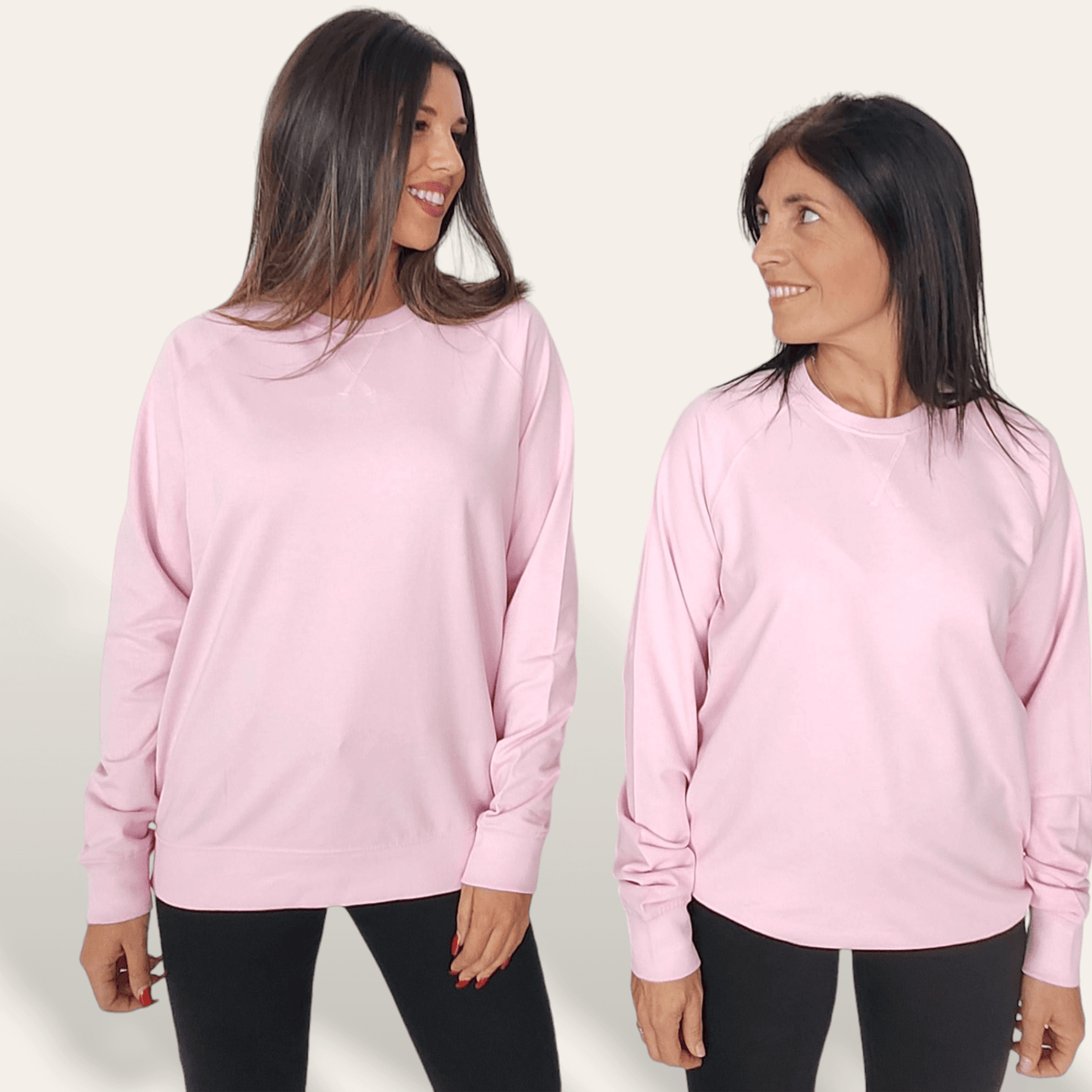Sudadera Básica Rosa