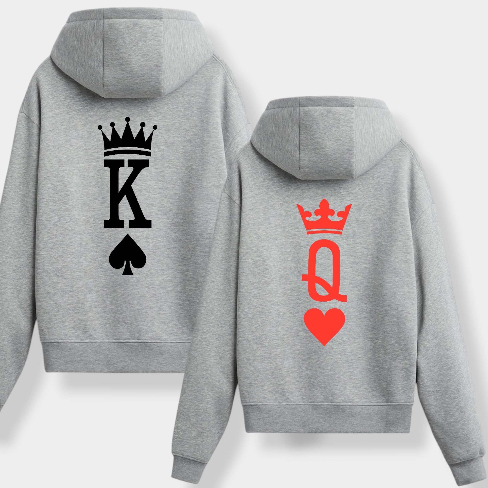 Sudadera Capucha King Queen Parejas