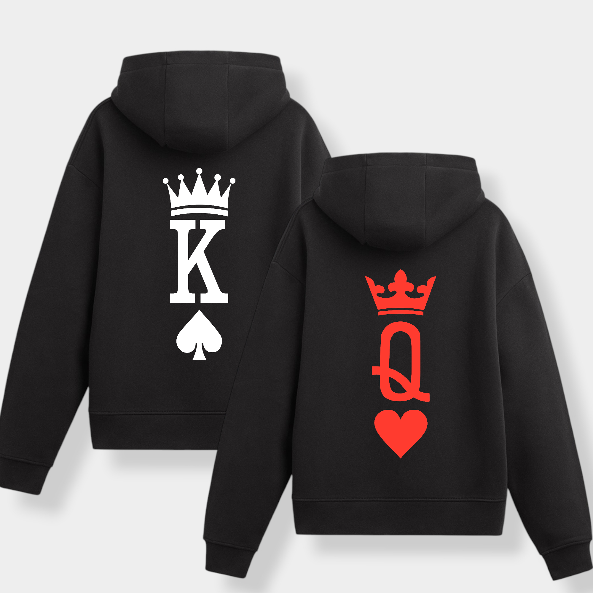 Sudadera Capucha King Queen Parejas