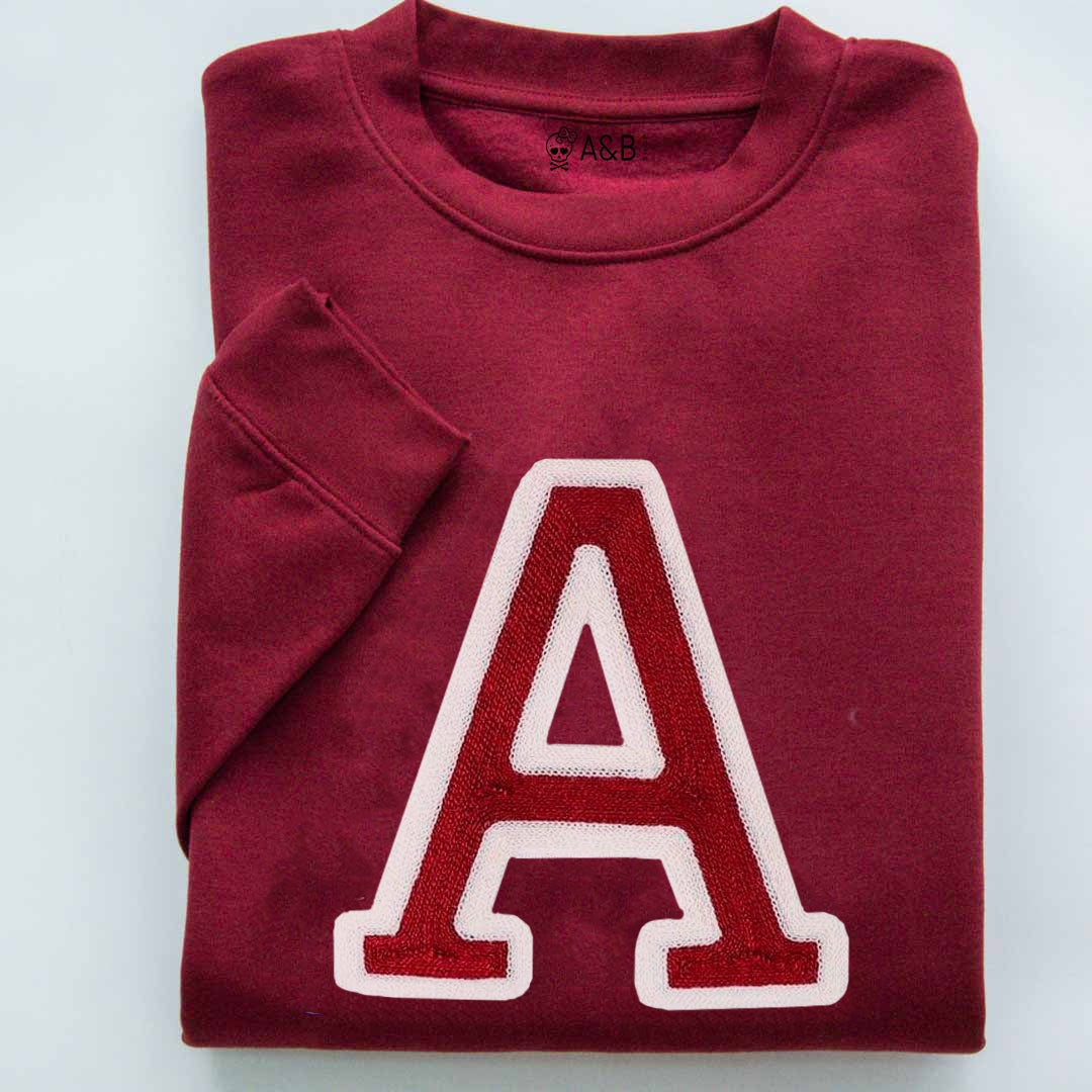 Sudadera Iniciales Granate