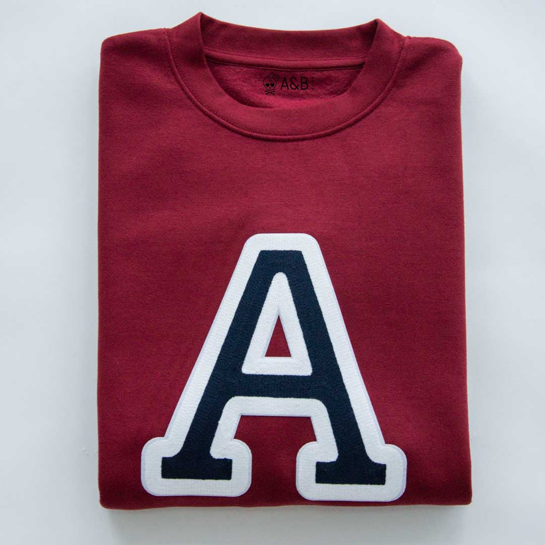 Sudadera Iniciales Granate
