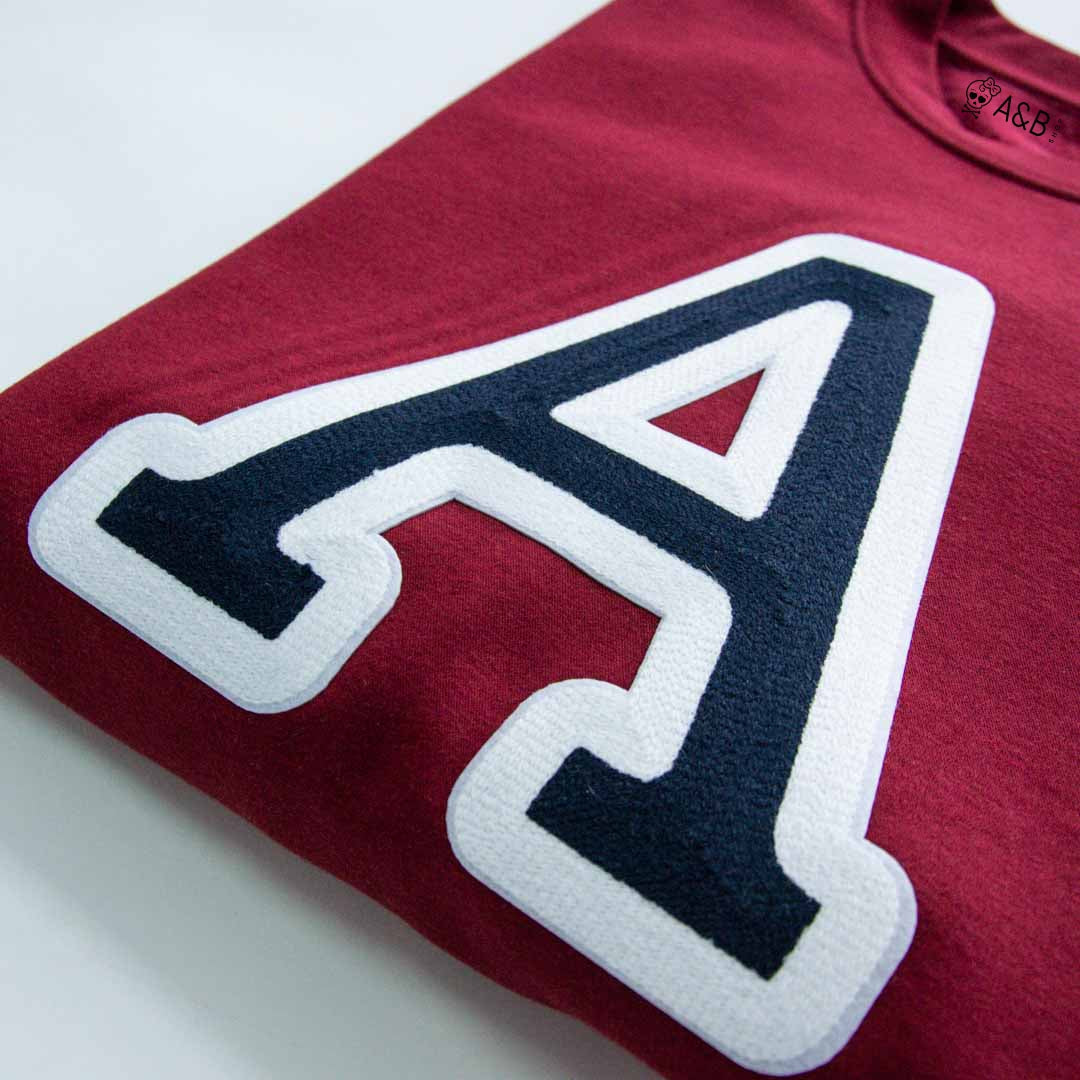 Sudadera Iniciales Granate