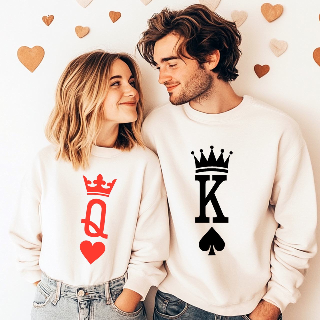 Sudadera King Queen Parejas